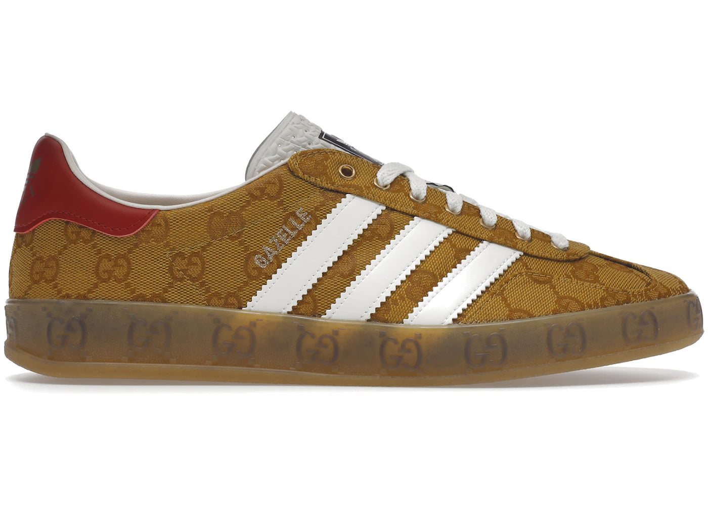 Adidas Gazelle Gucci Original Gg Beige Brown