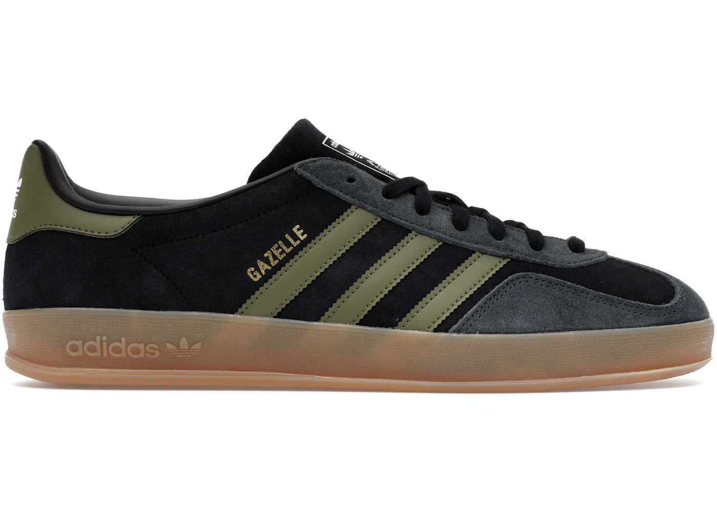 Adidas Gazelle Indoor Black Focus Olive Carbon