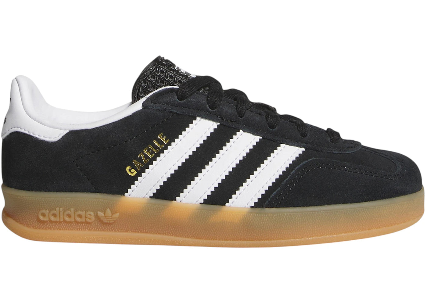 Adidas Gazelle Indoor Black White Gum (Ps)