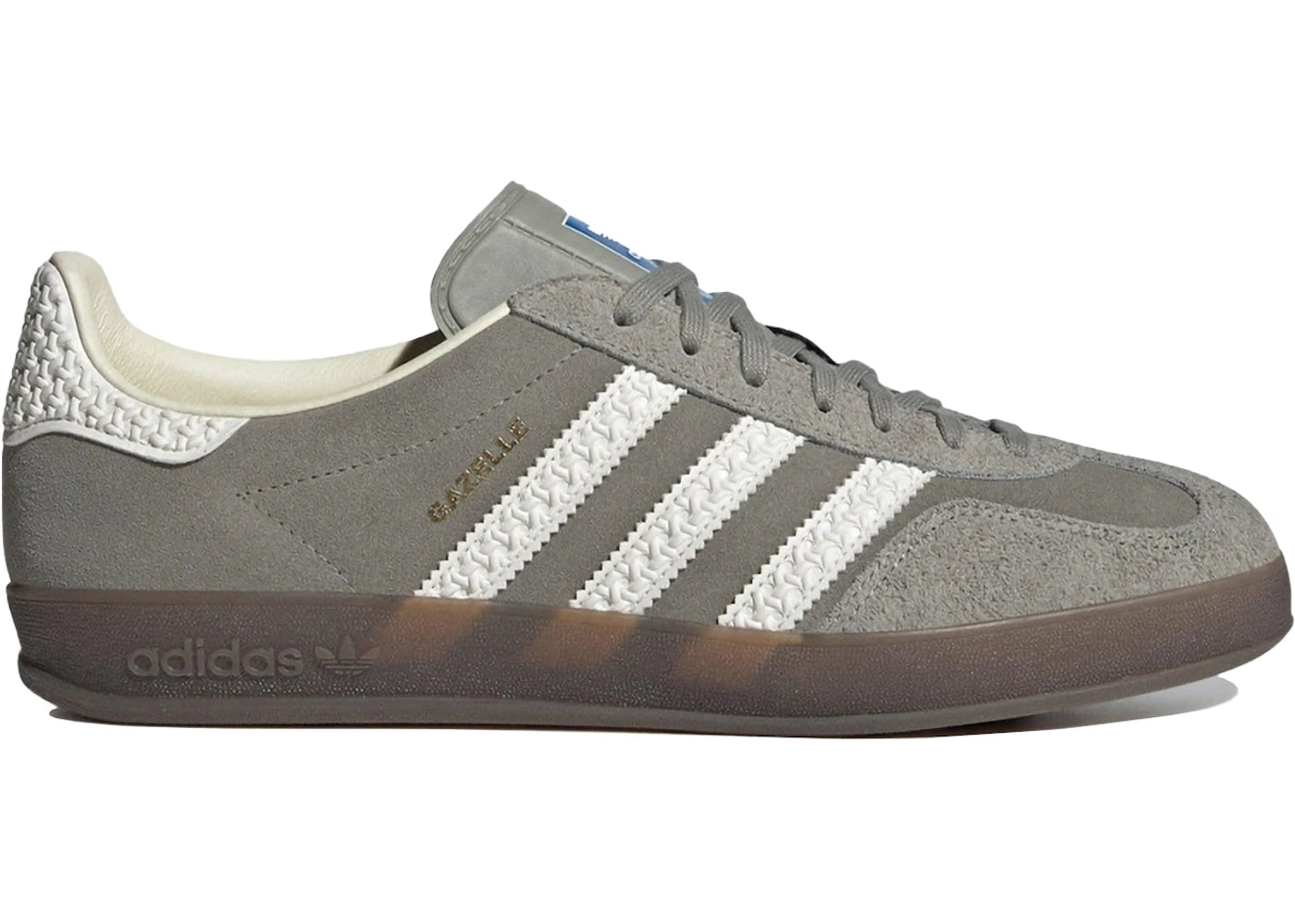 Adidas Gazelle Indoor Dark Grey White UK - Main Image