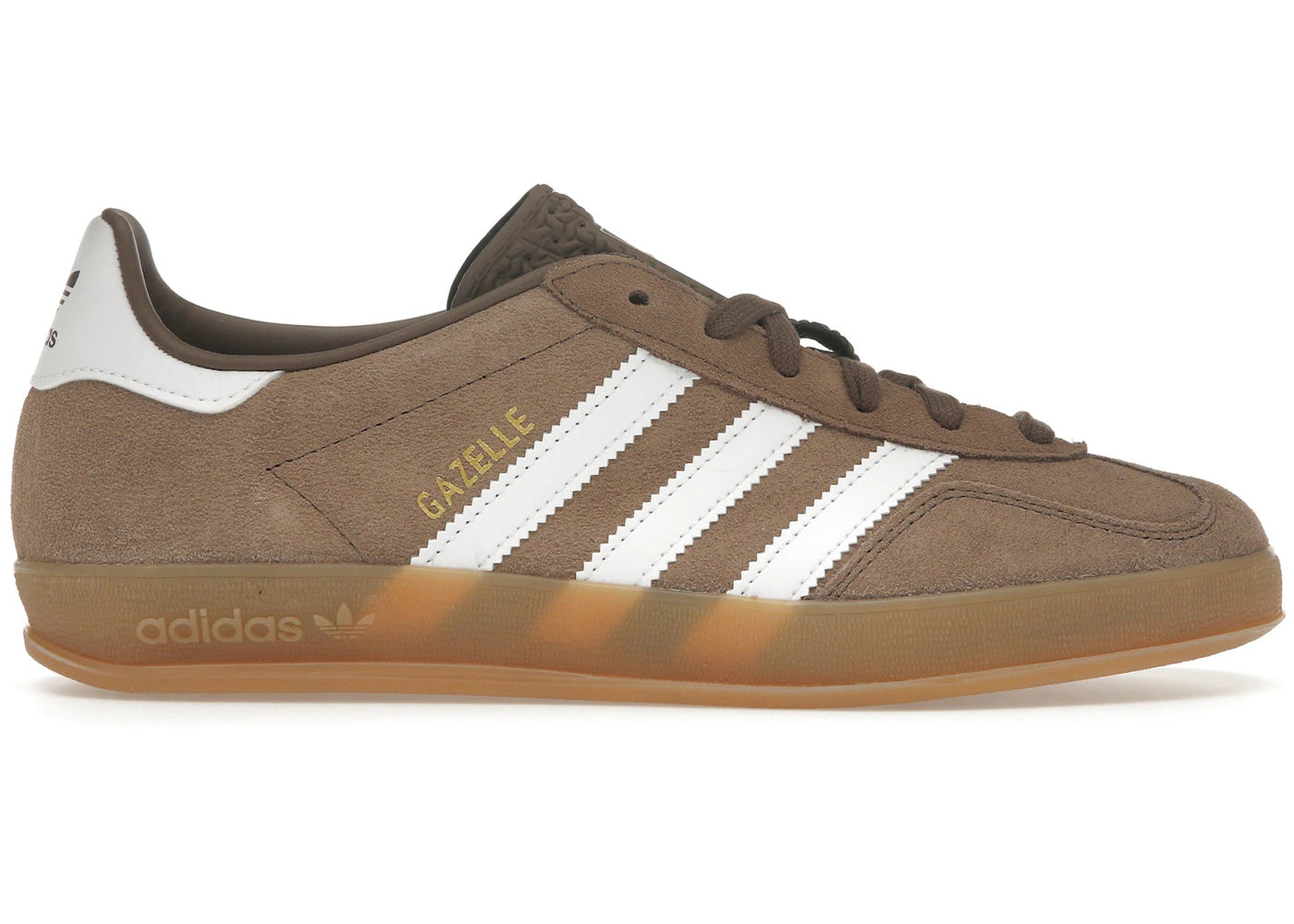 Adidas Gazelle Indoor Earth Strata White Gold Metallic