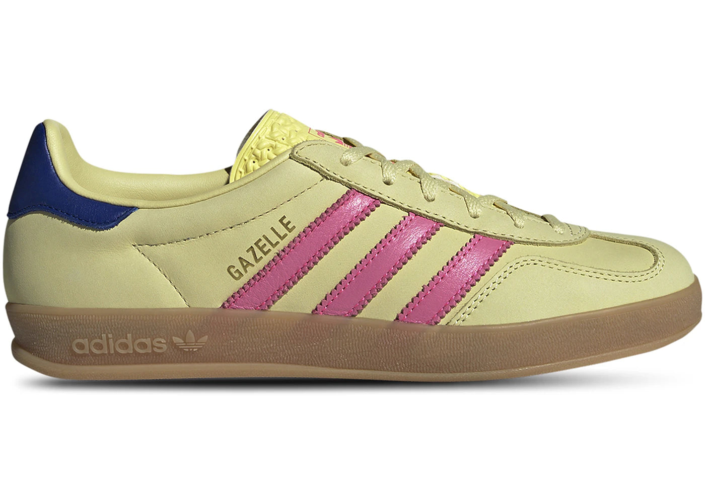 Adidas Gazelle Indoor Powder Yellow Lucid Pink Royal (Women'S)