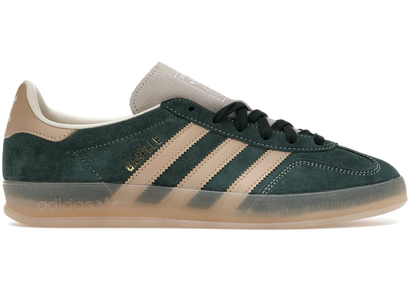 Adidas Gazelle Indoor Shadow Green Warm Sandstone