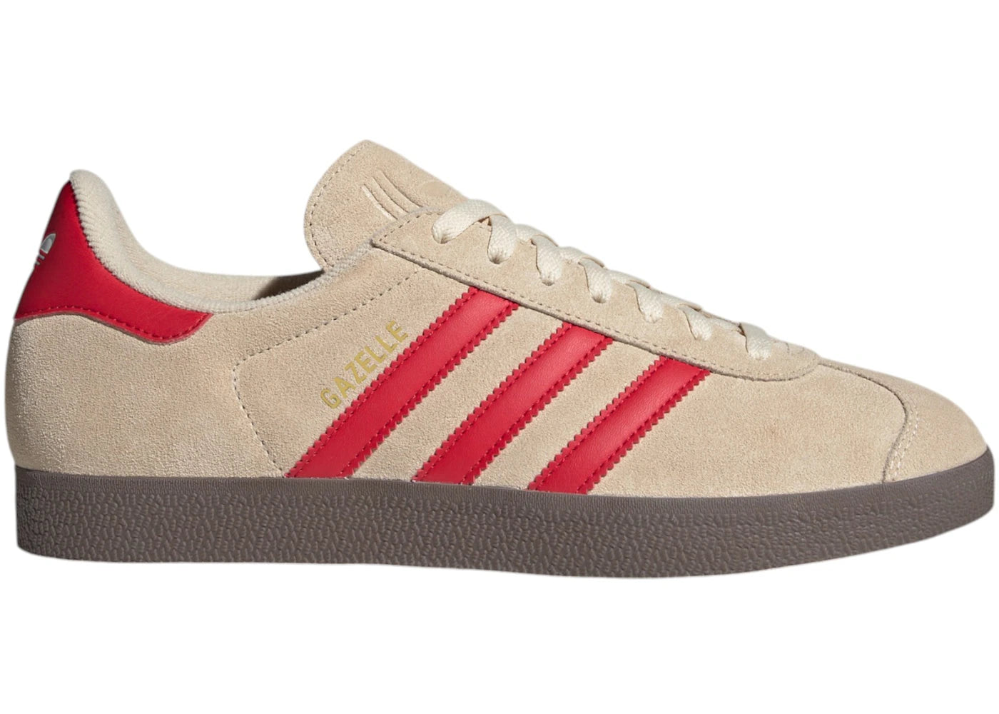 Adidas Gazelle Sand Strata Better Scarlet Cloud White