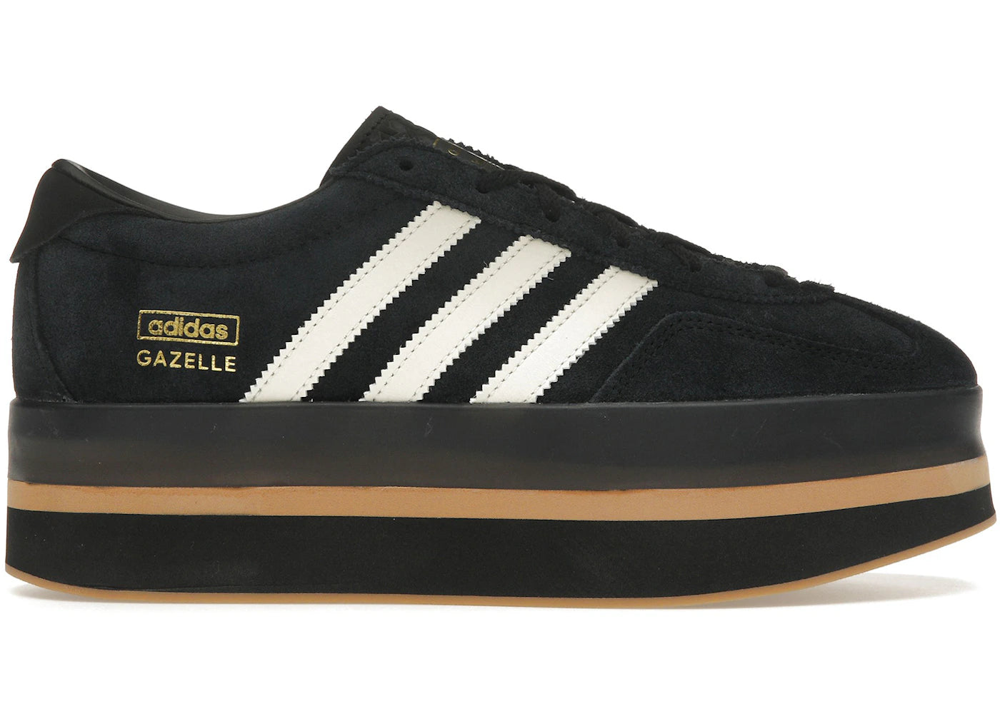 Adidas Gazelle Stack Black Cream White Womens