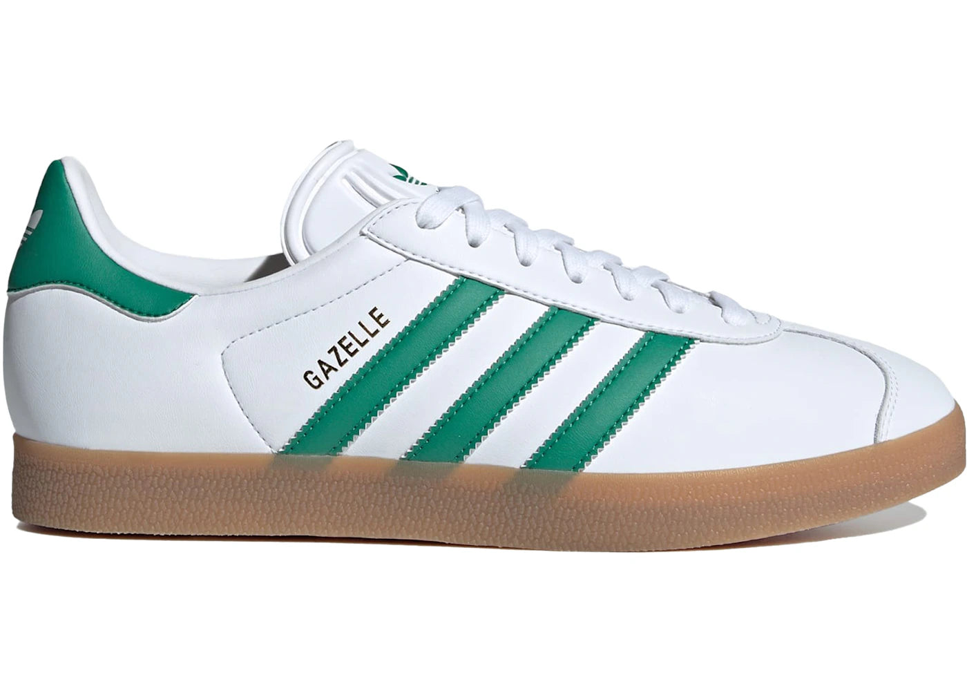 Adidas Gazelle White Bold Green Gum