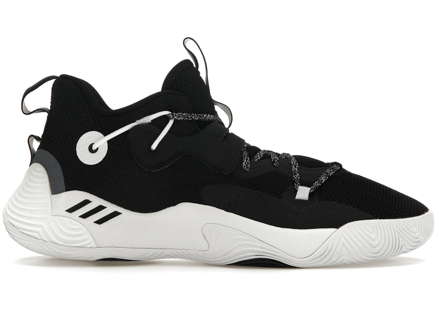 harden step back black and white