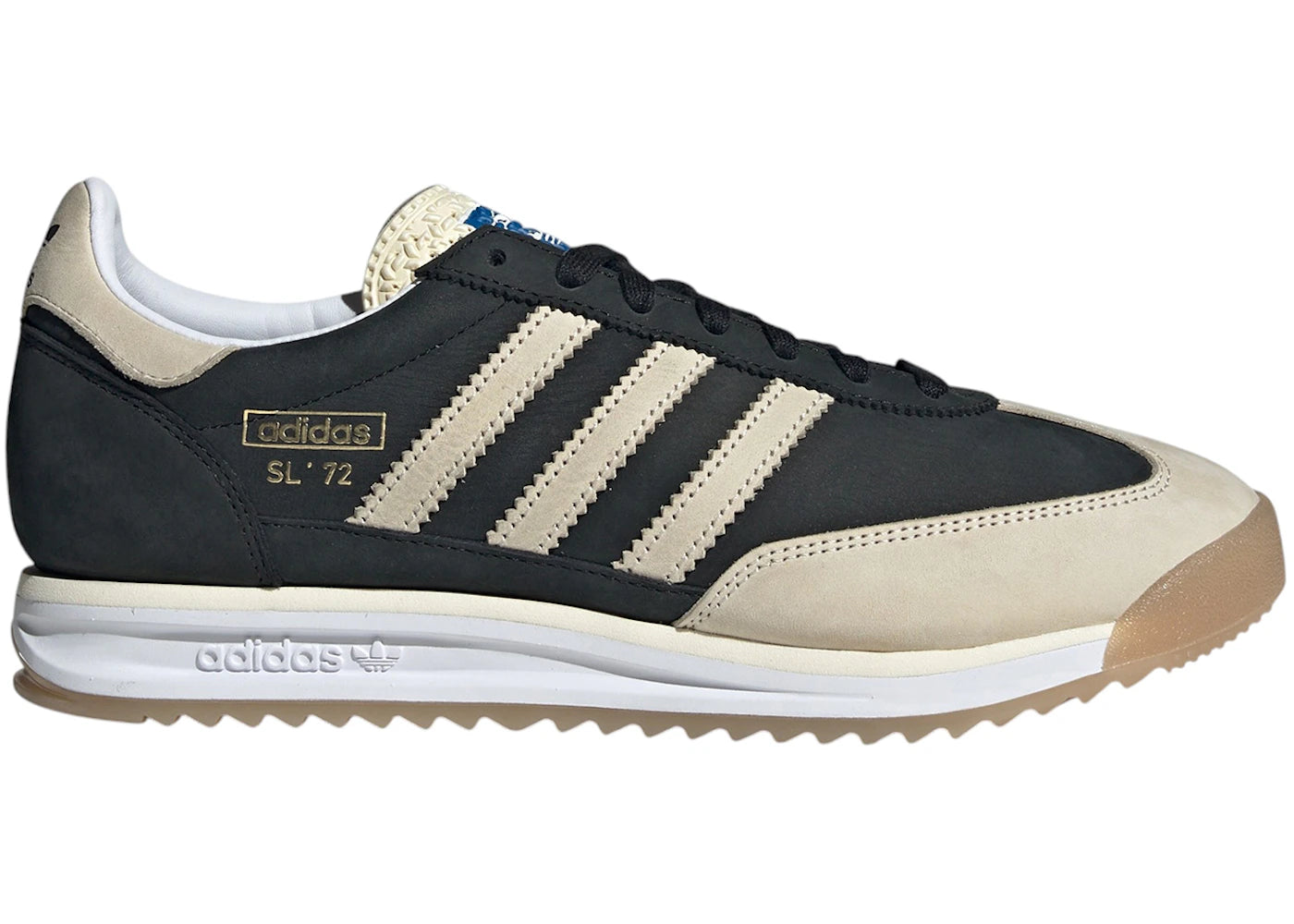 adidas sl 72 rs core black cream white gum