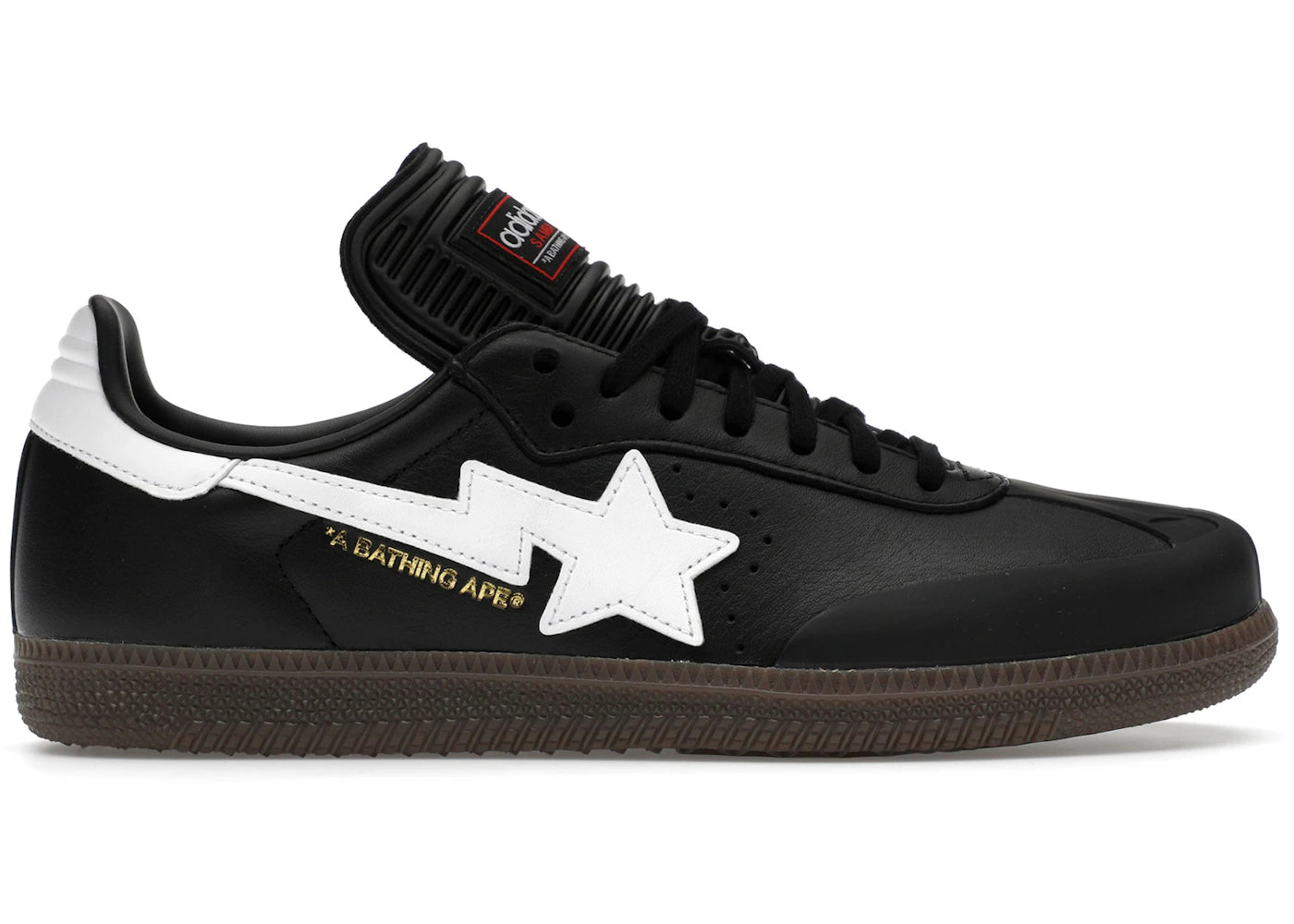 Adidas Samba Bape Black White Gum