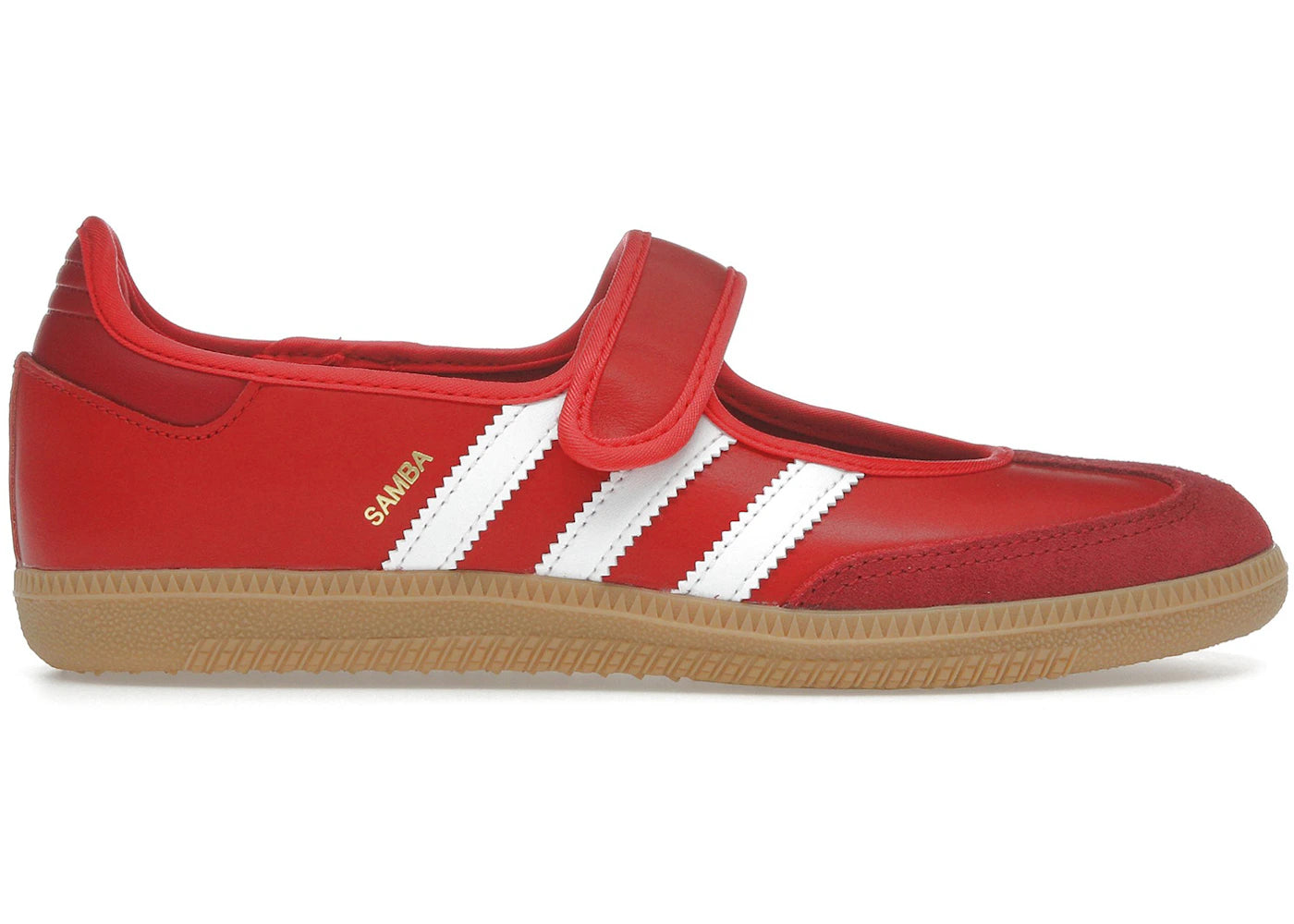adidas samba jane scarlet white gum (women's)