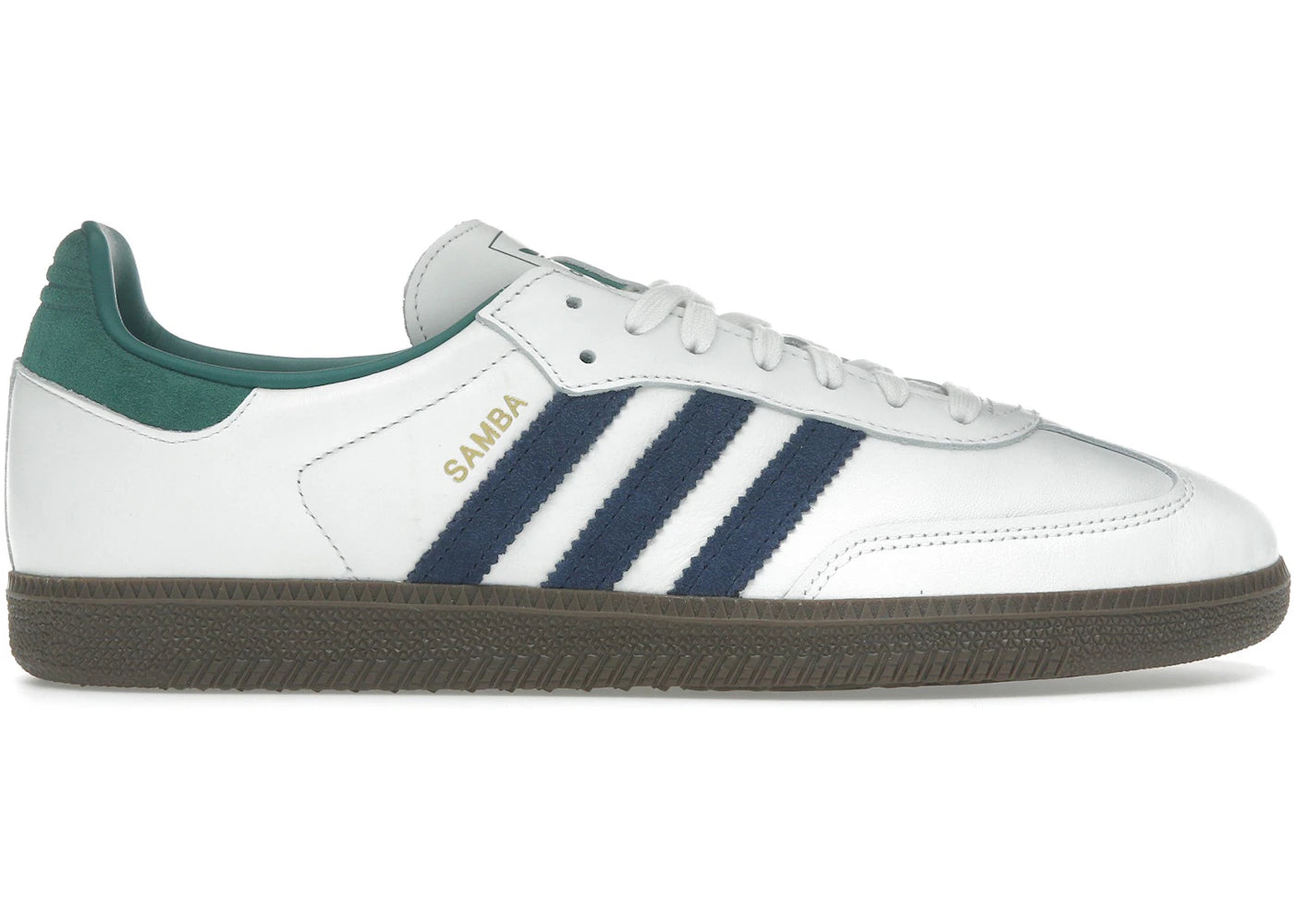 Adidas Samba Og Black White Collegiate Green