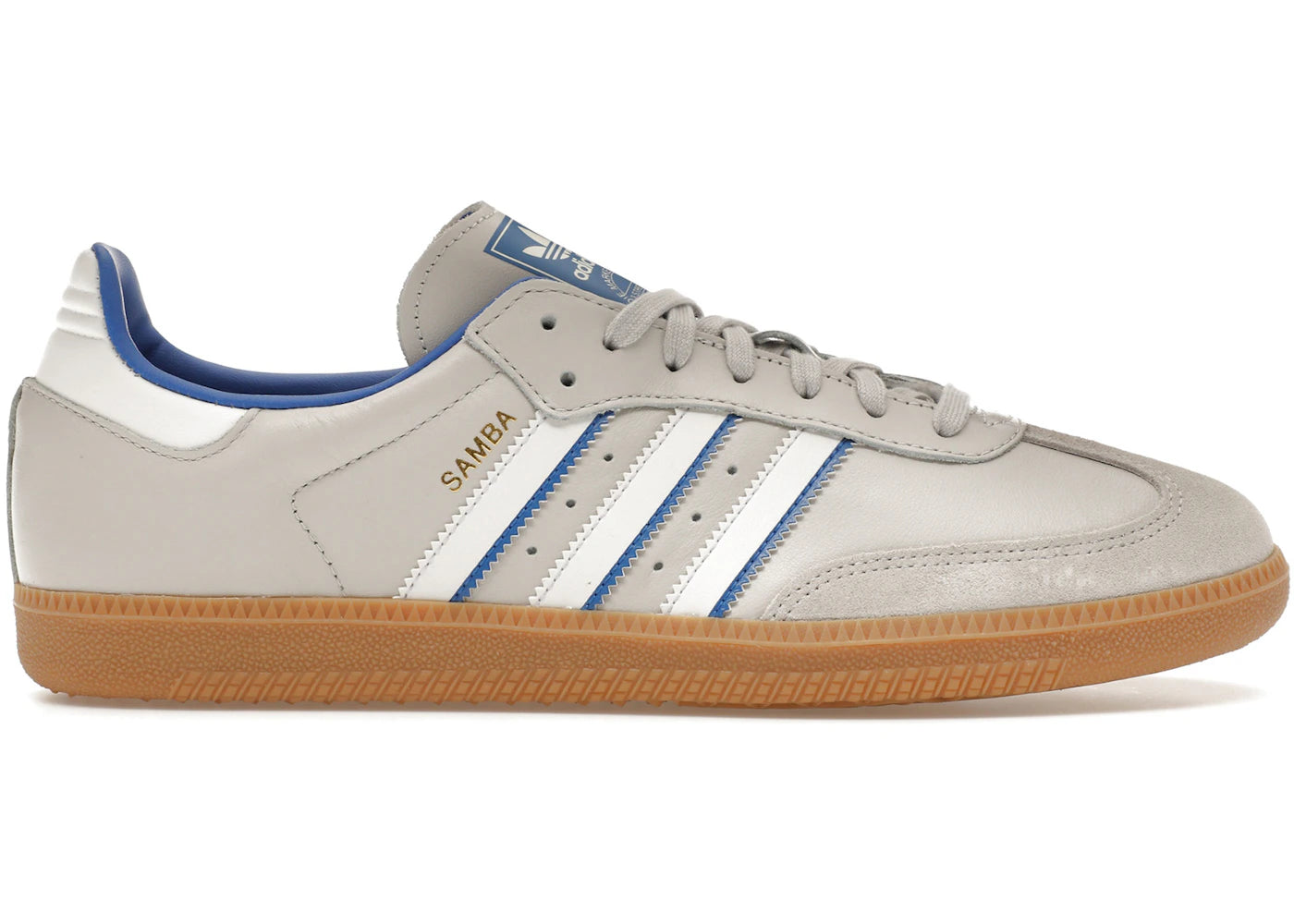 adidas samba og grey one blue