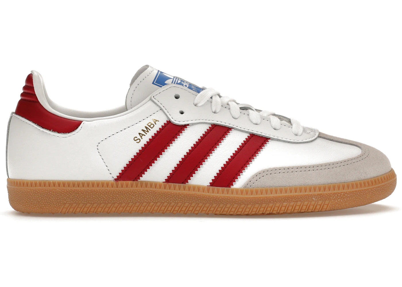 Adidas Samba Og White Burgundy Gum UK 10 - Main Image