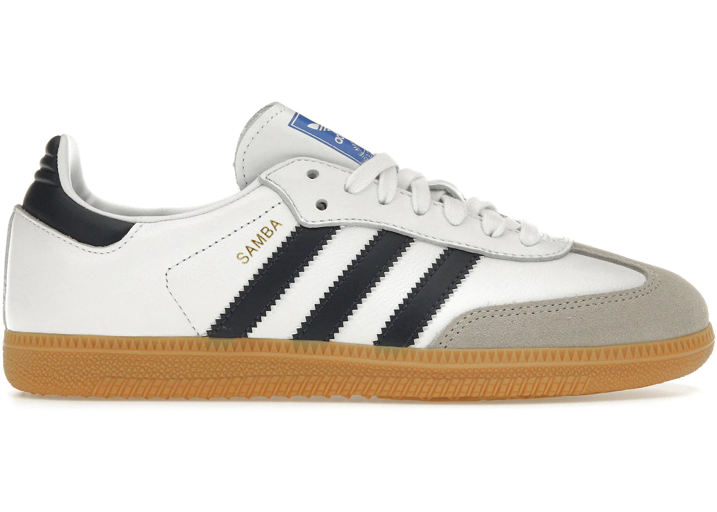 adidas Originals Samba OG 7.5 / Cloud White/Night Indigo/Gum