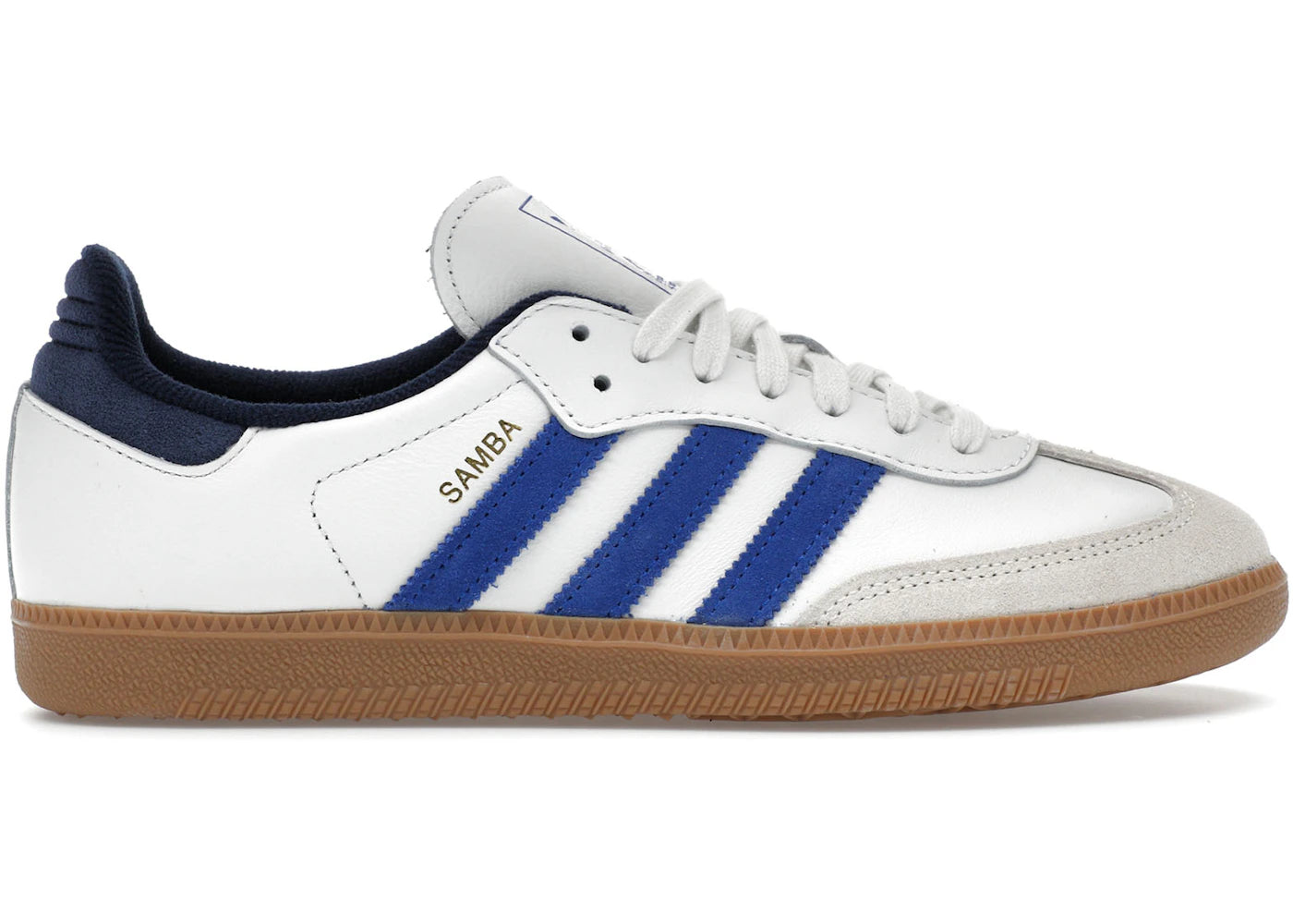 adidas samba og white royal blue night indigo