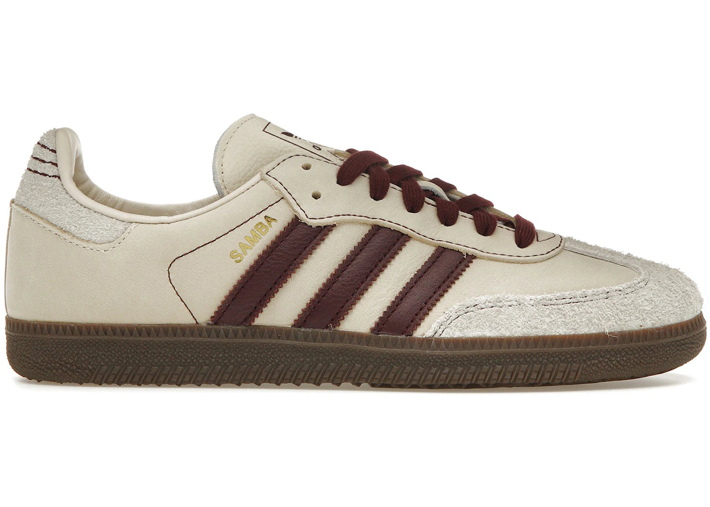 Adidas Samba Og Wonder White Maroon Womens