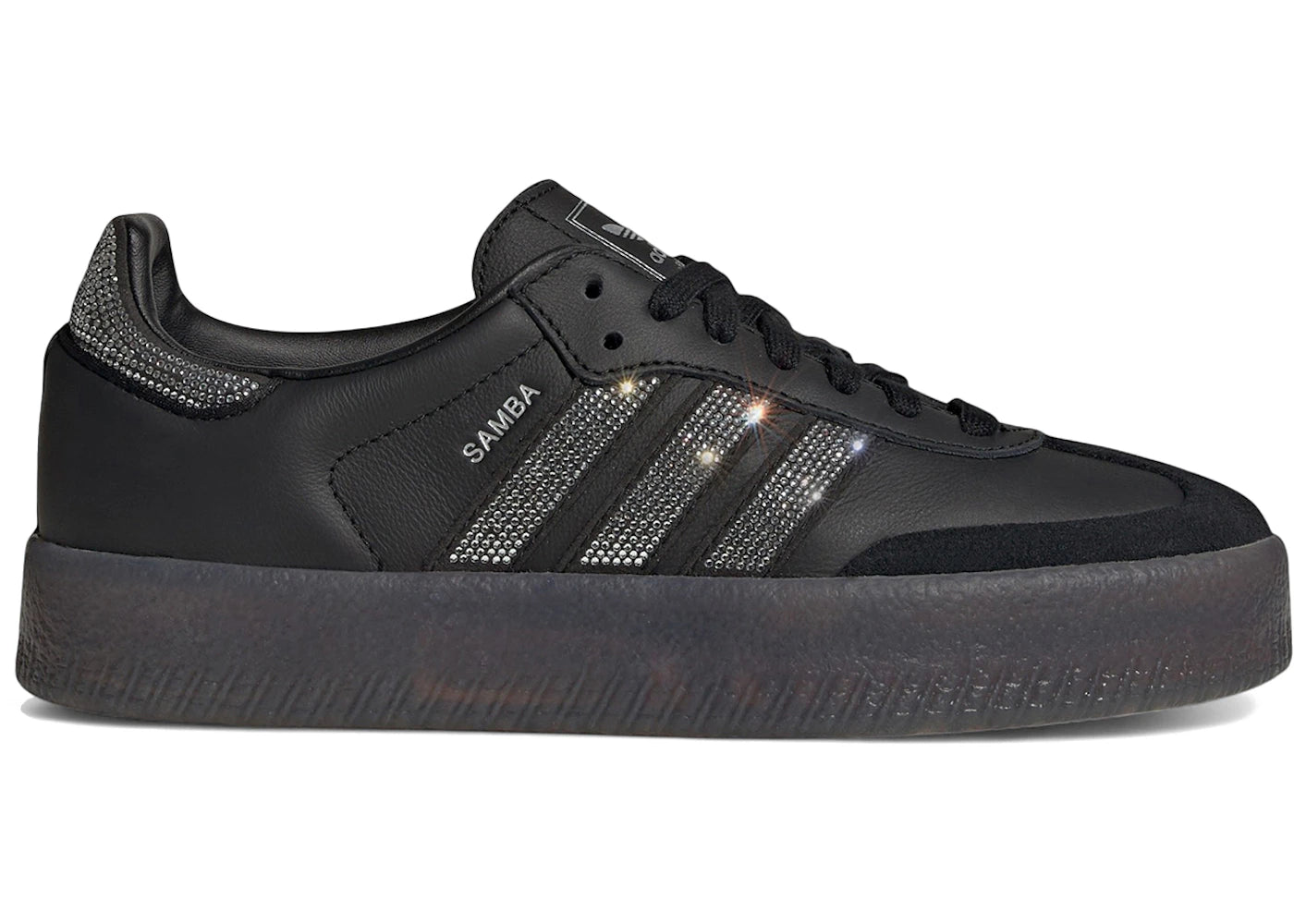 Adidas Sambae Rhinestone Black Silver (Women'S)