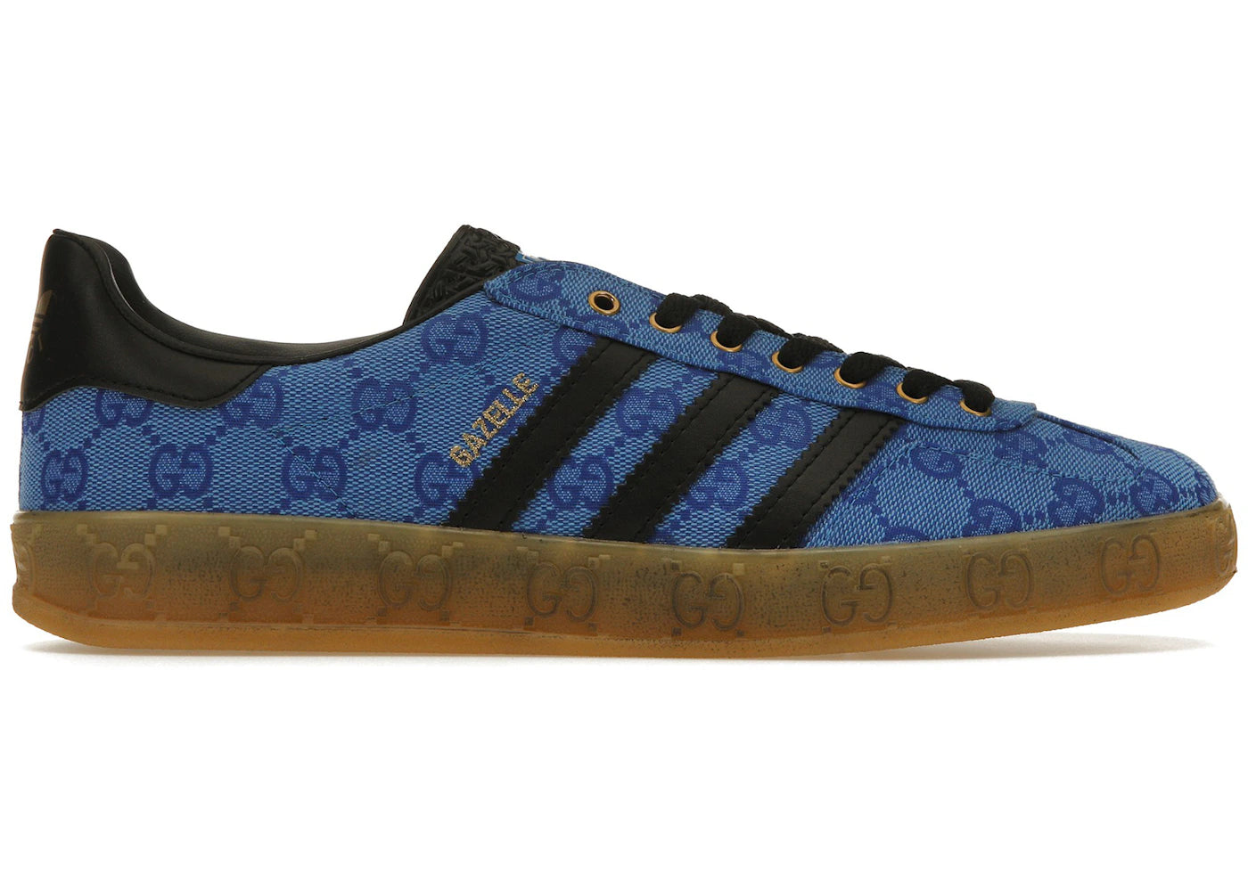 Adidas X Gucci Gazelle Blue Gg Monogram