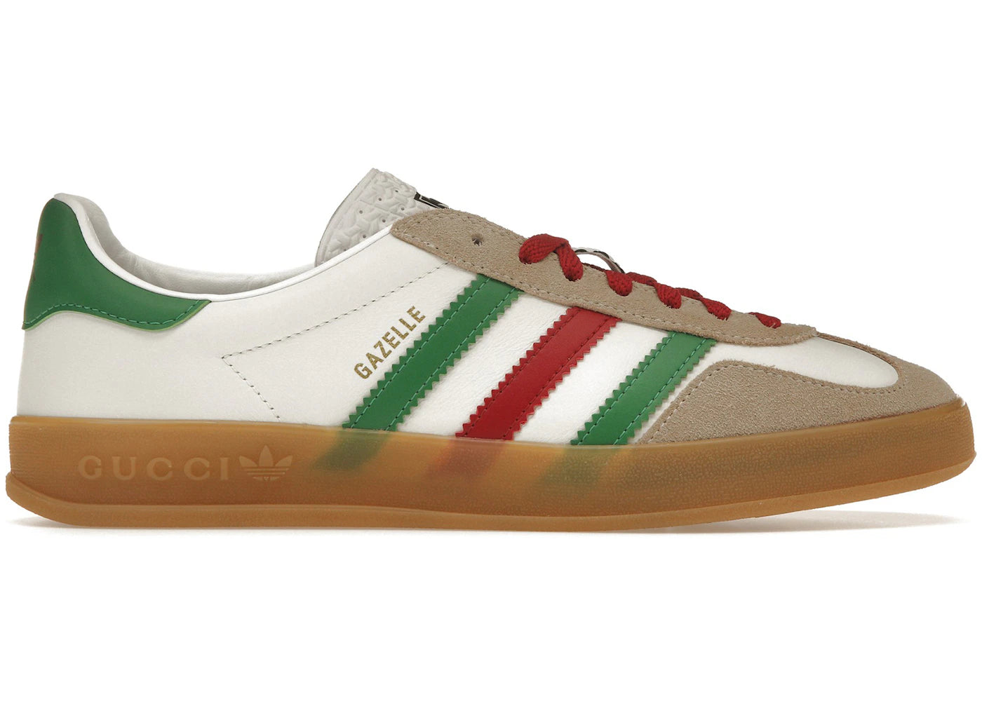 Adidas X Gucci Gazelle White Green Red (Women'S)