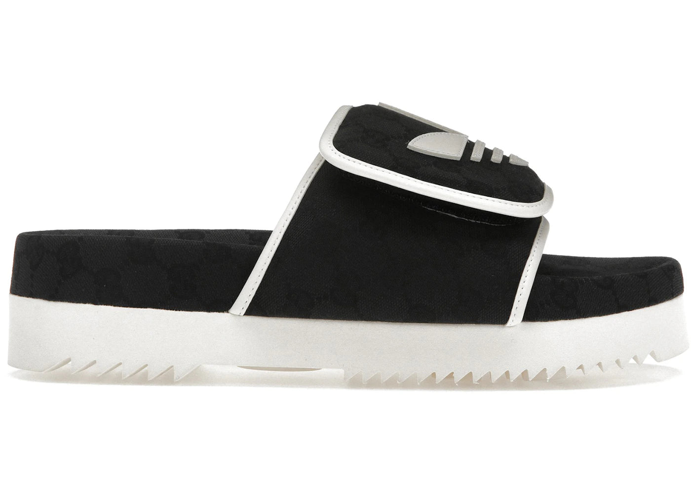 Adidas X Gucci Monogram Slide Core Black