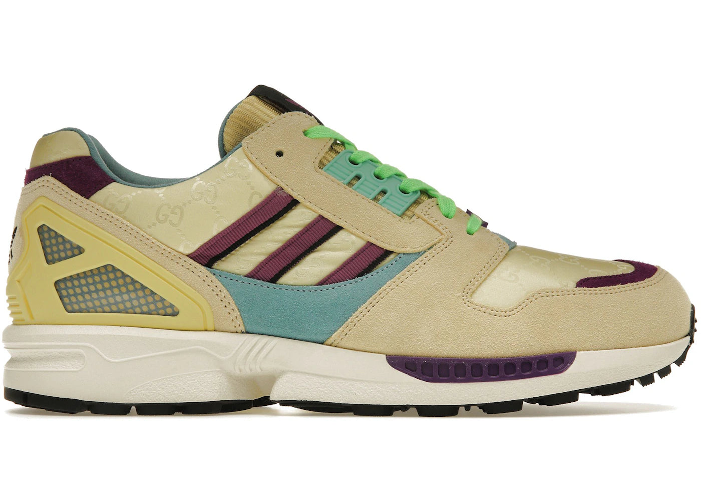 ☺︎⭐︎☺︎ Adidas X Gucci Zx 8000 Beige Gg Monogram – Kicks Machine
