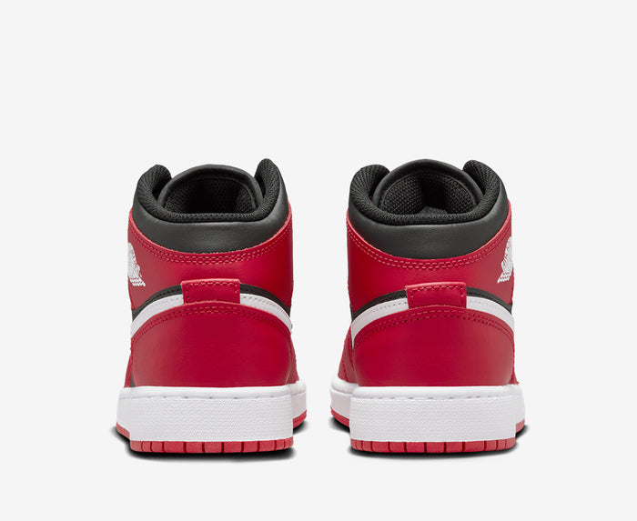 Air Jordan 1 Mid Black White Gym Red Sale