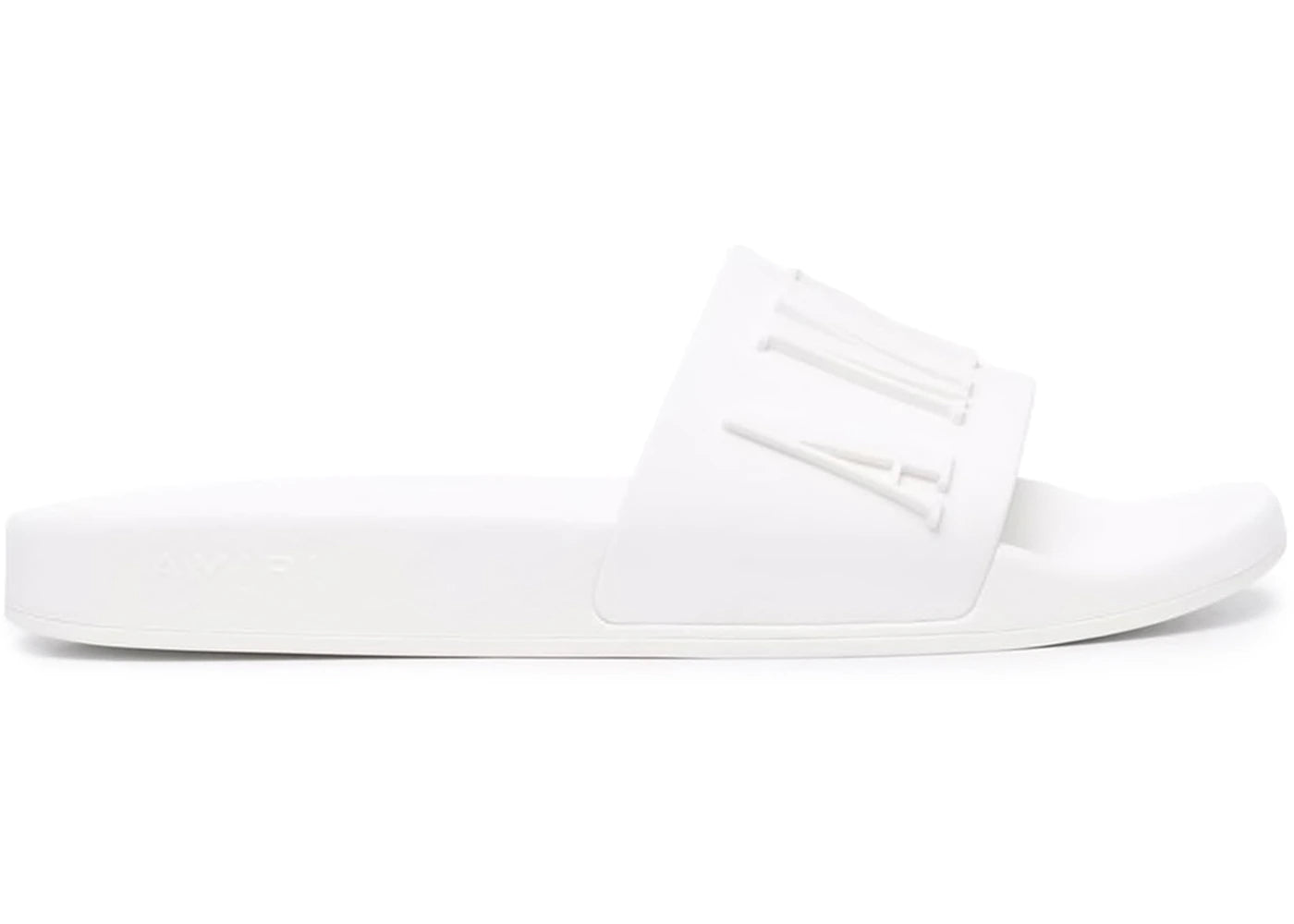 Amiri Pool Slide Debossed White White