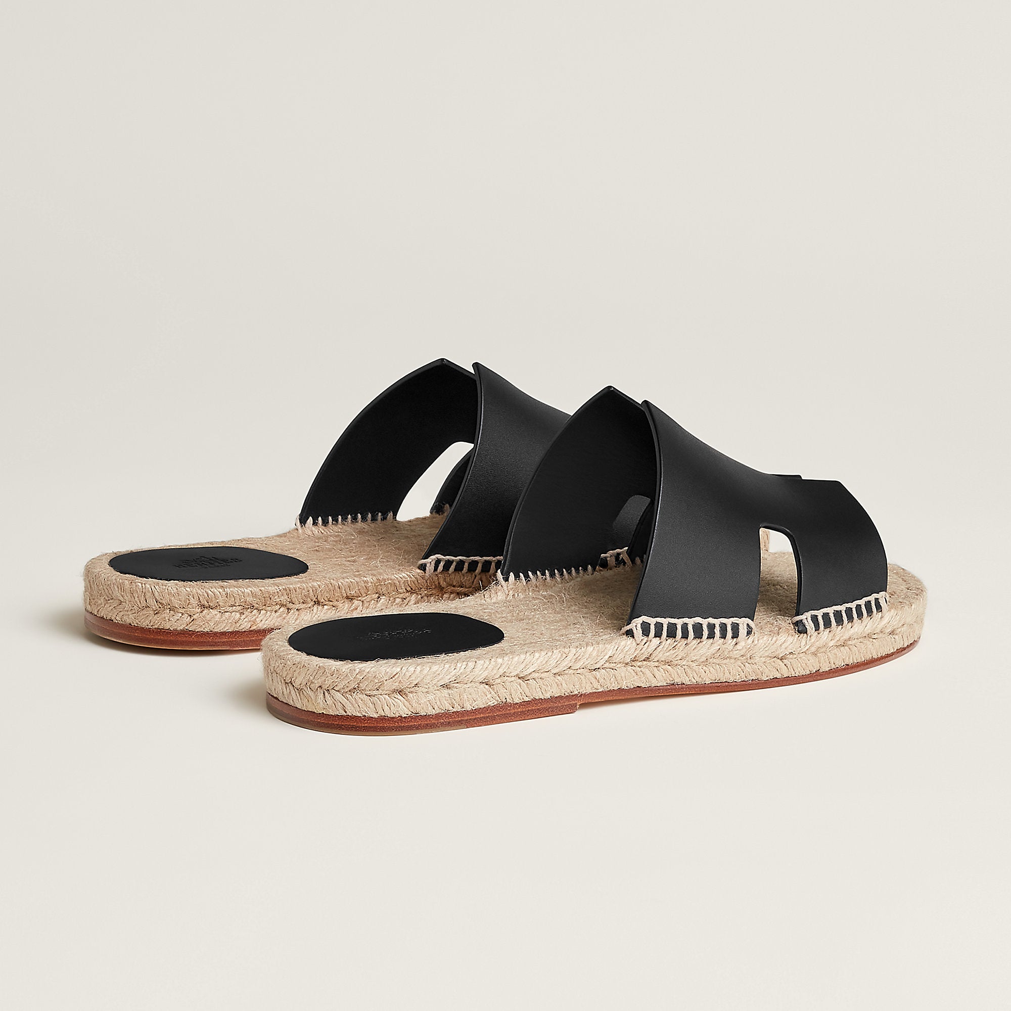 Hermes Antigua Espadrille Noir