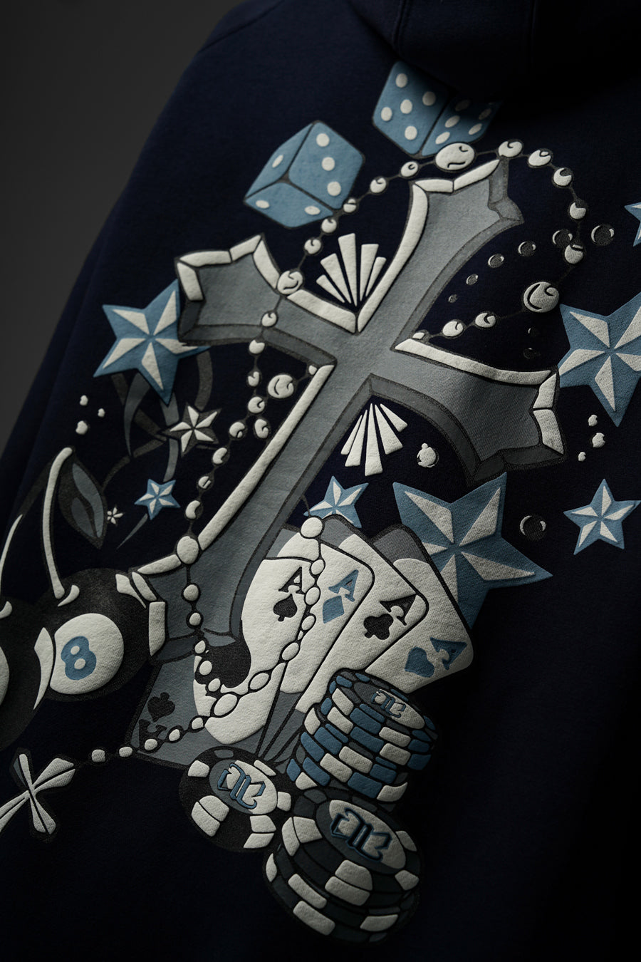 High Stake Hoodie - Navy Blue