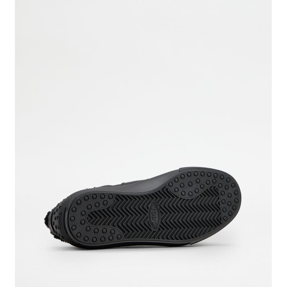 Tods Sneakers In Leather Black Mens