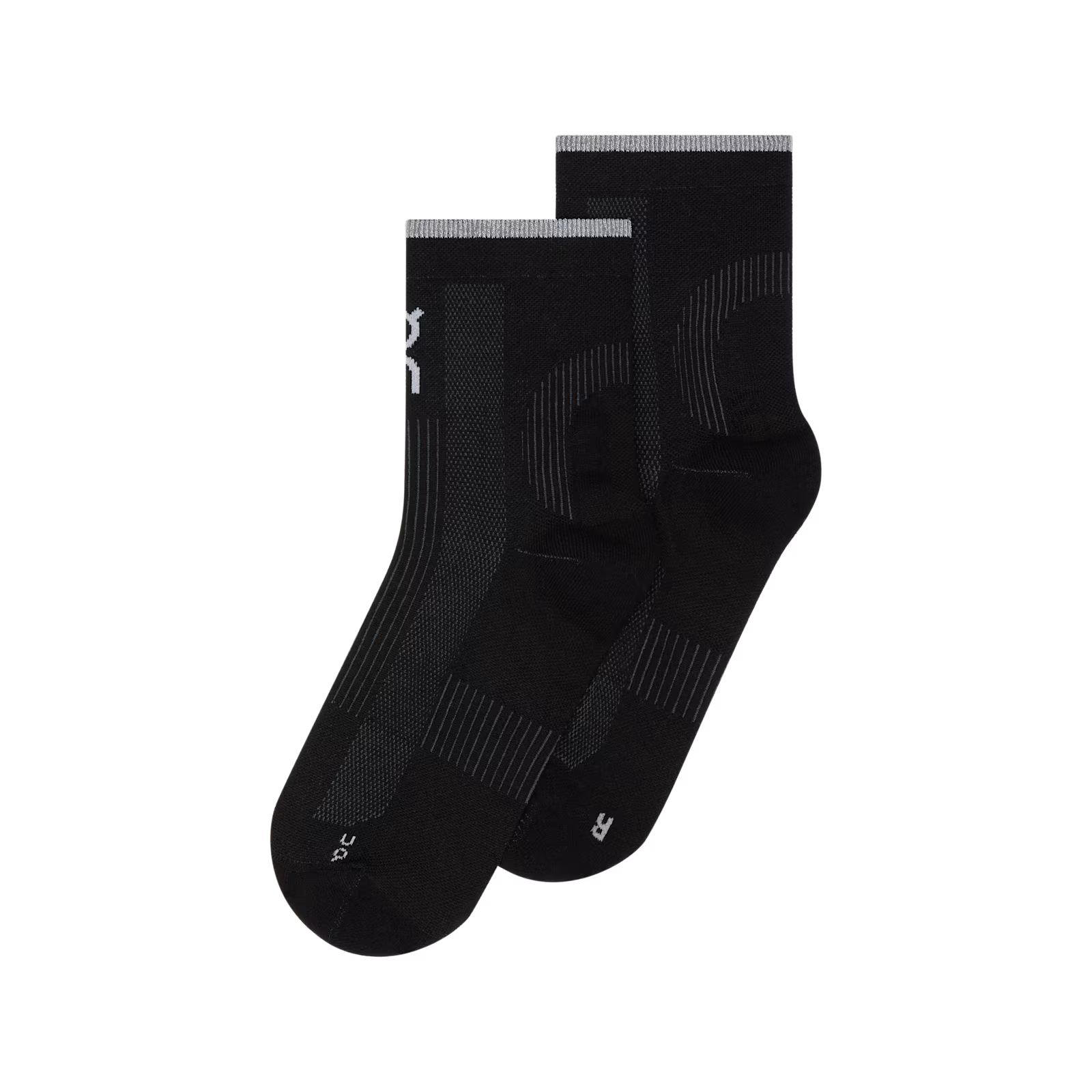 On Performance Run Sock Mid Black | Eclipse
