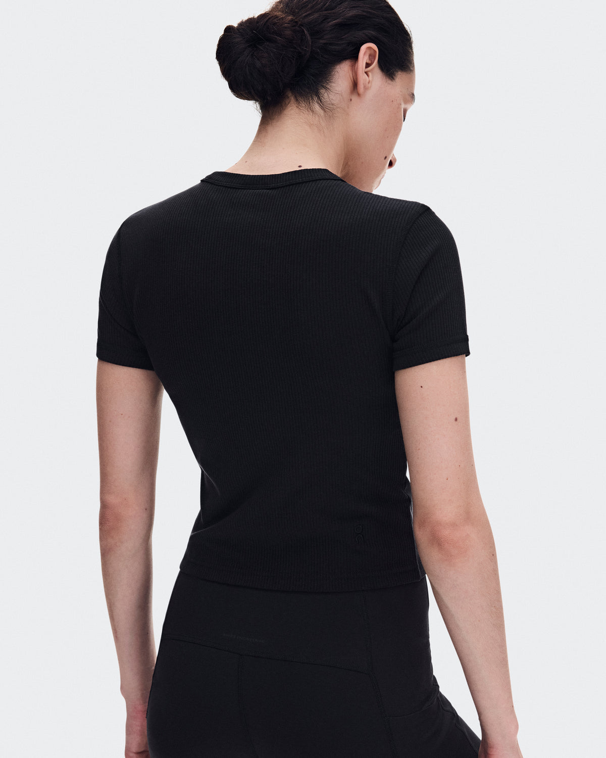 On All-Day Ribbed T-Shirt Black (Women'S)