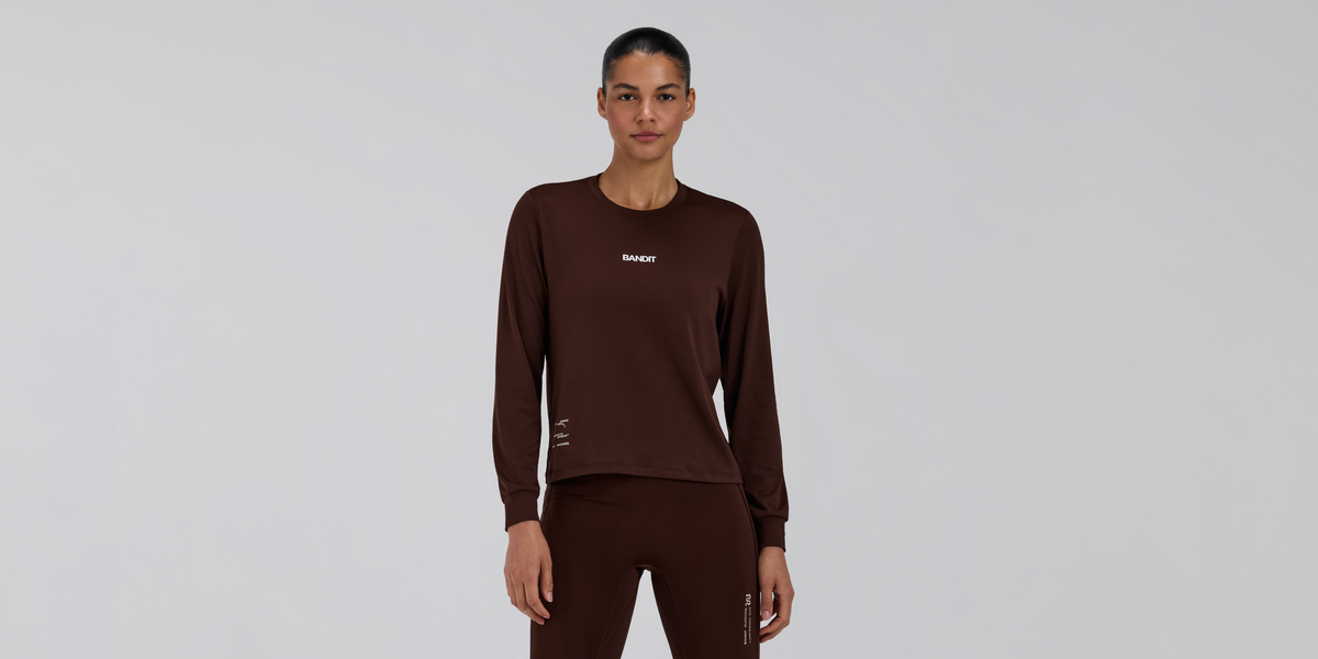 Bandit Womens Micromesh Long Sleeve Cacao