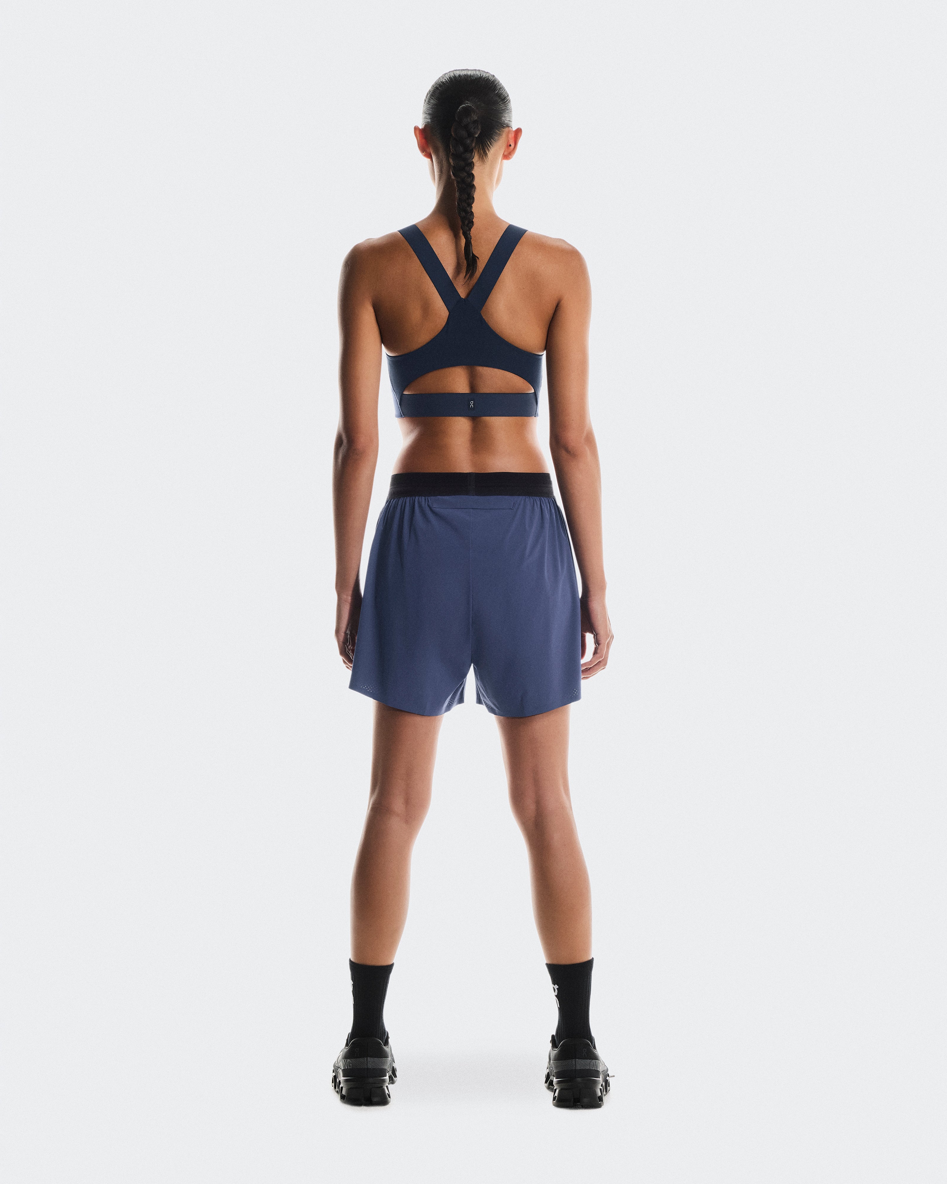 On 3" Performance 2/1 Shorts Acai | Black (Women'S)
