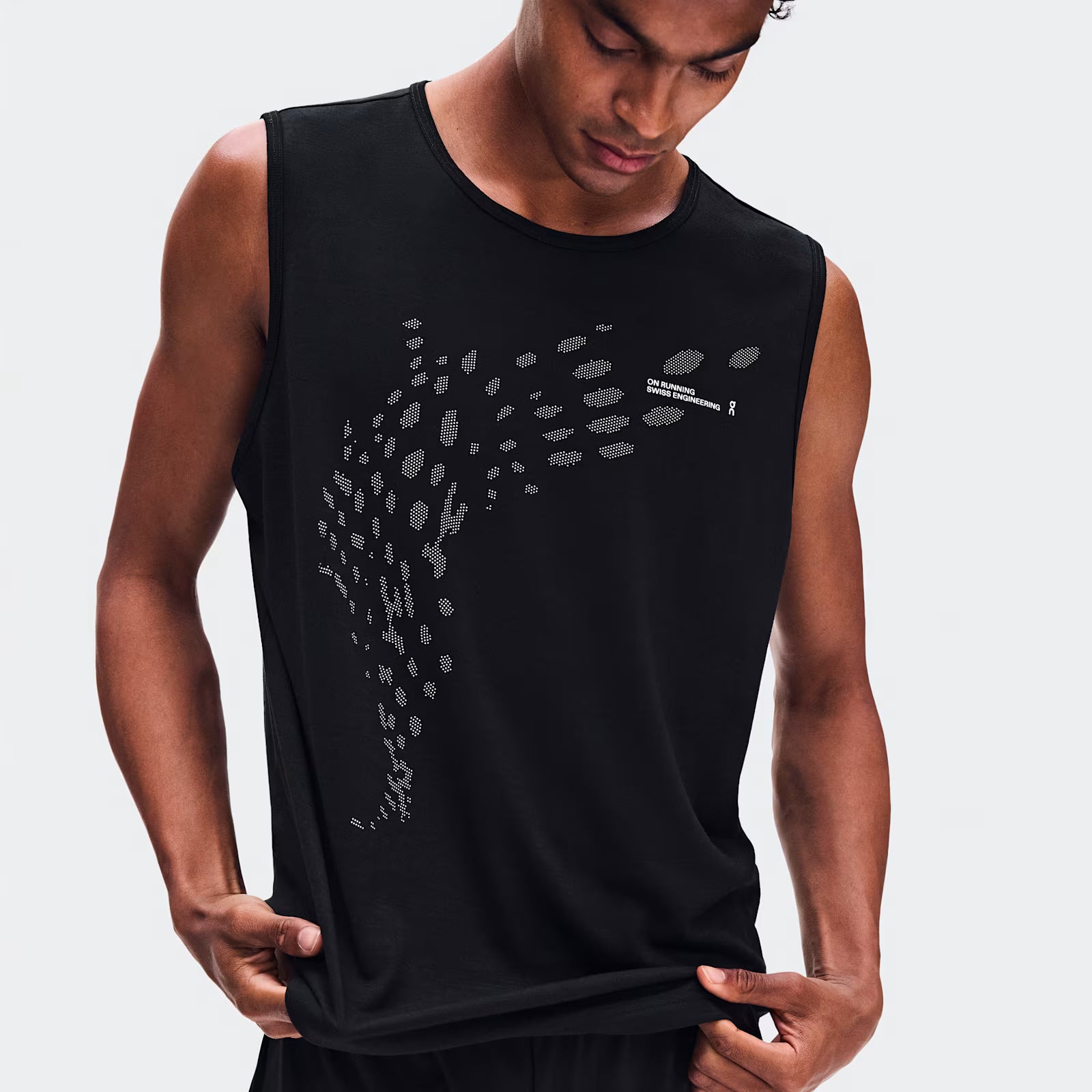On On Run Tank Black