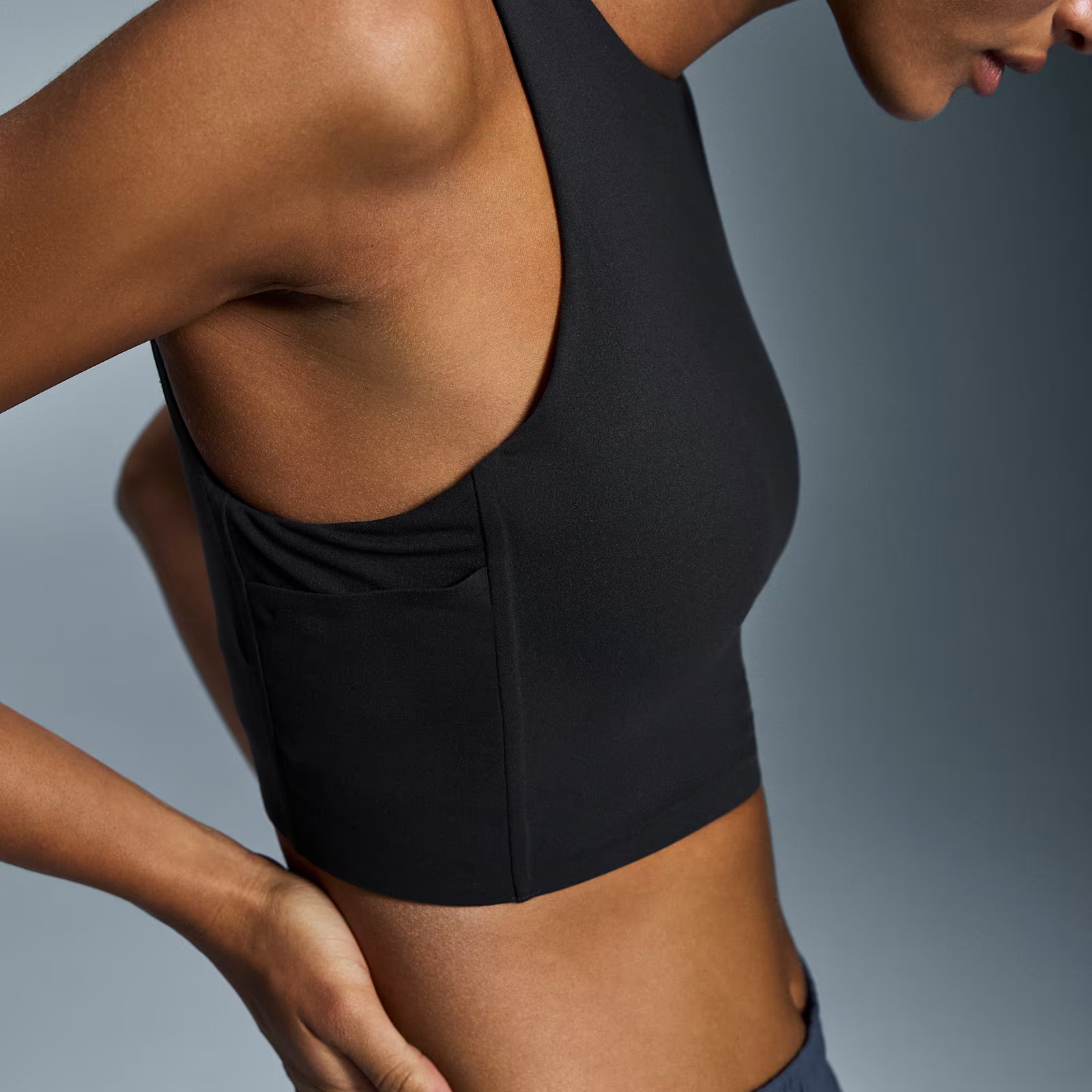 On Core 2-In-1 Crop Black (Women'S)