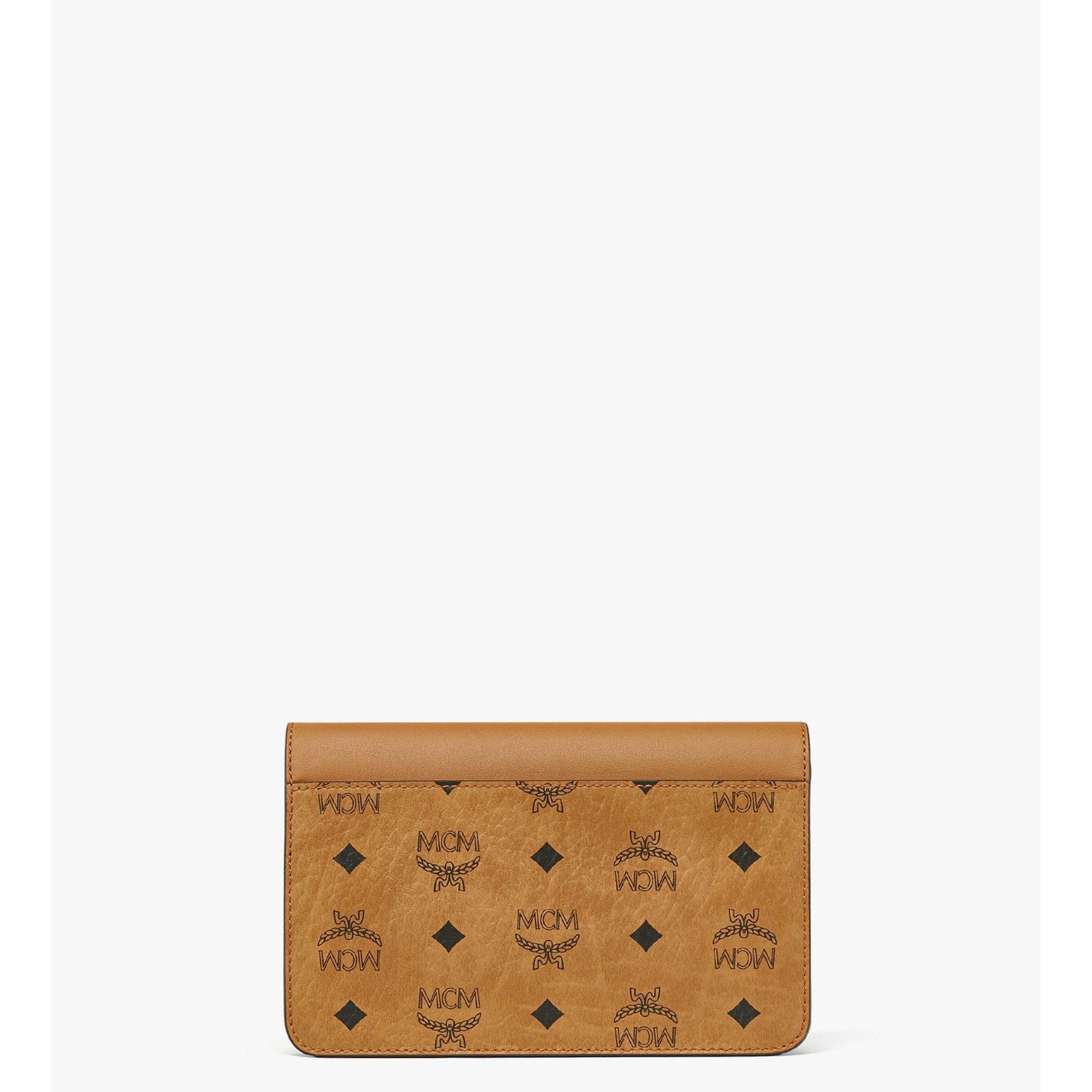 MCM Diamond Shoulder Bag In Visetos Leather Mix