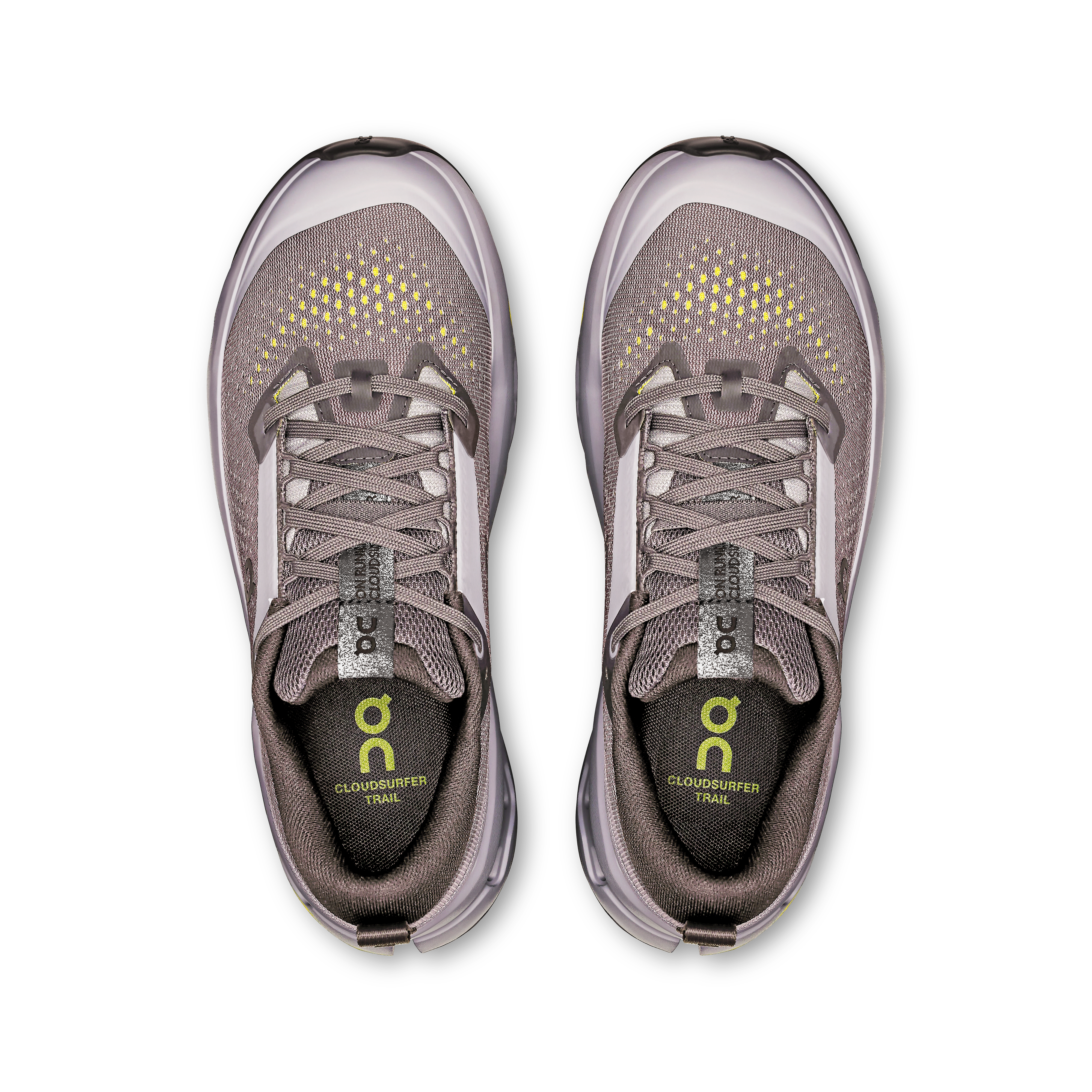 on running cloudsurfer trail 2 iron running lilac (women's)