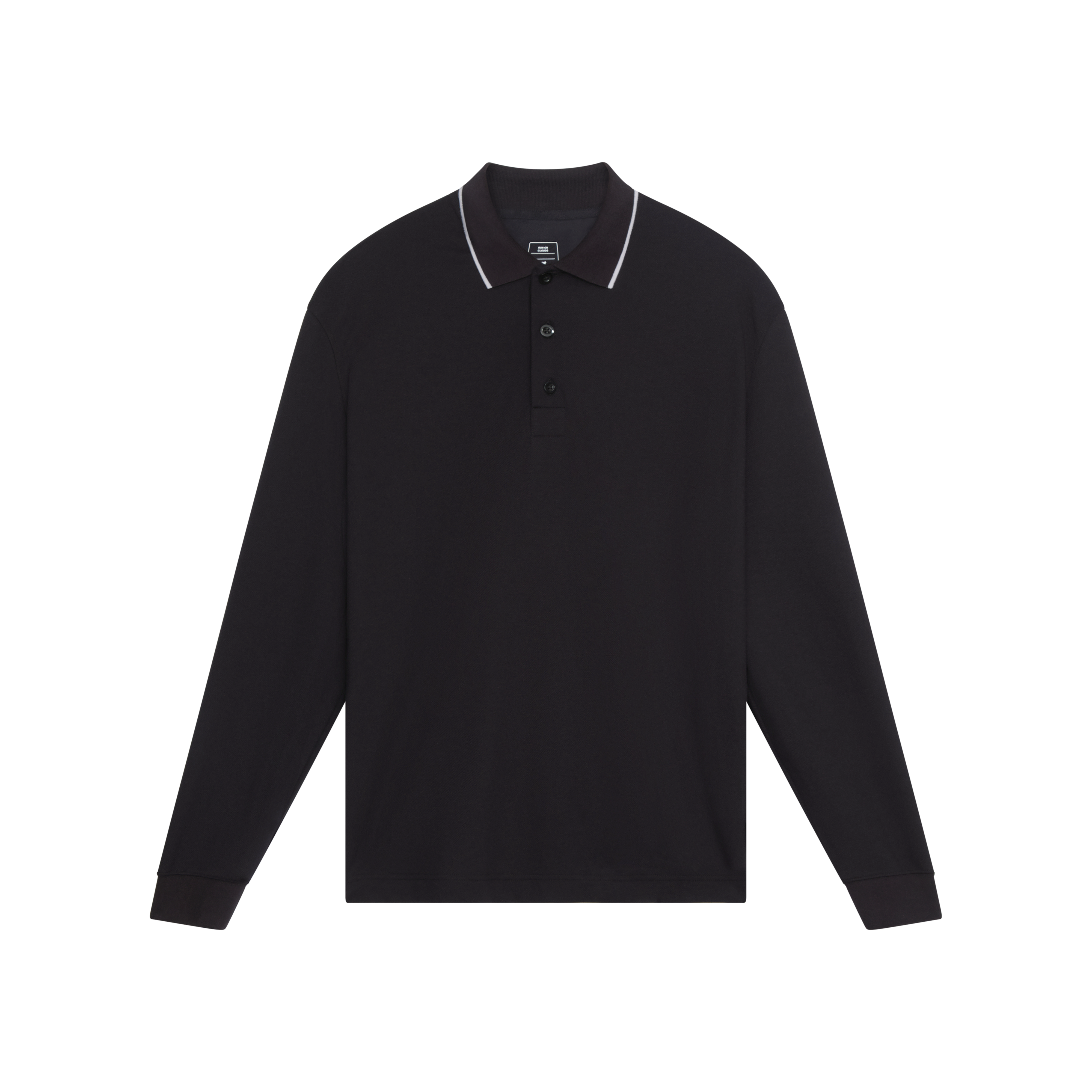 On Courtside Long-T Polo Black