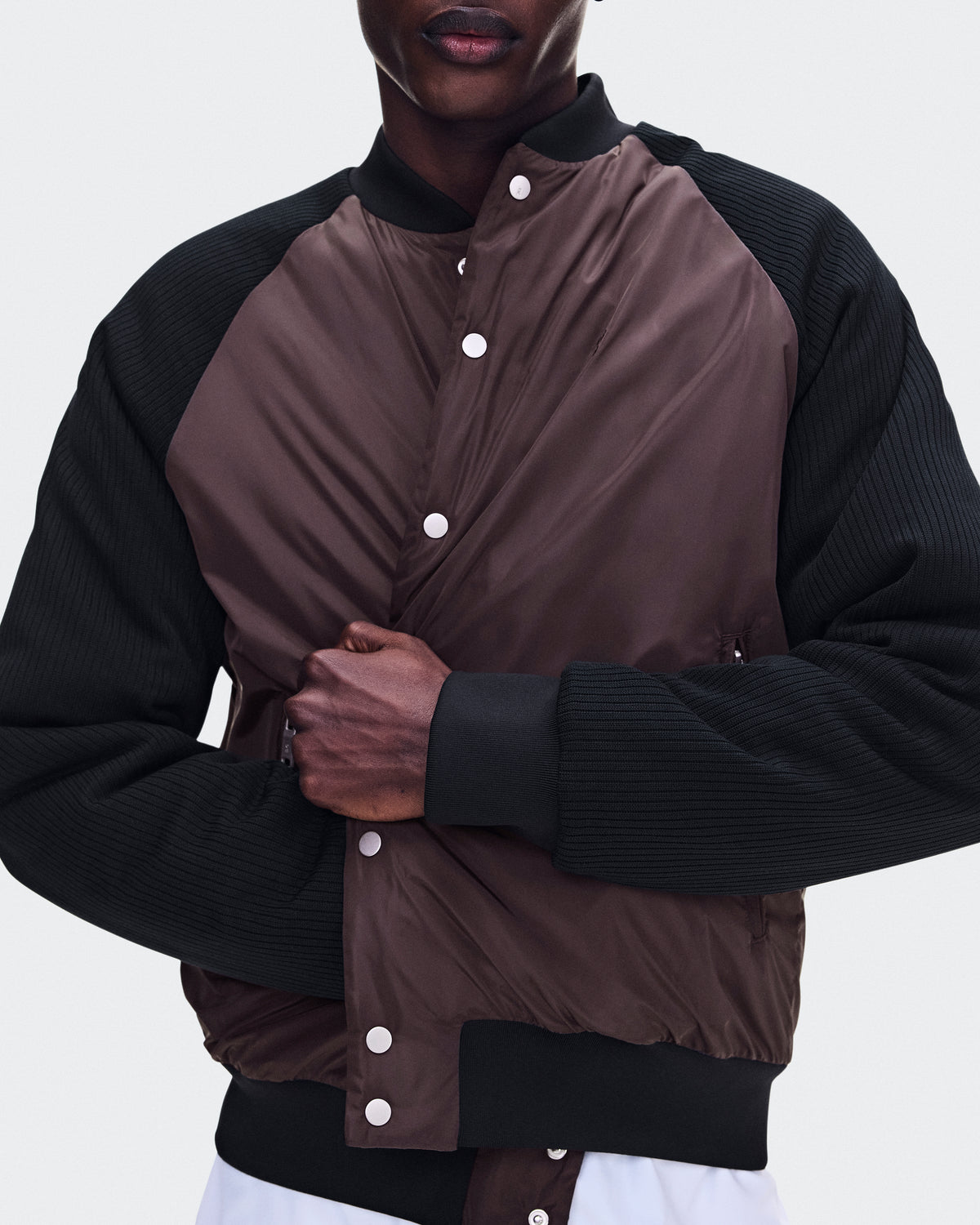On Courtside Bomber Mulberry | Black