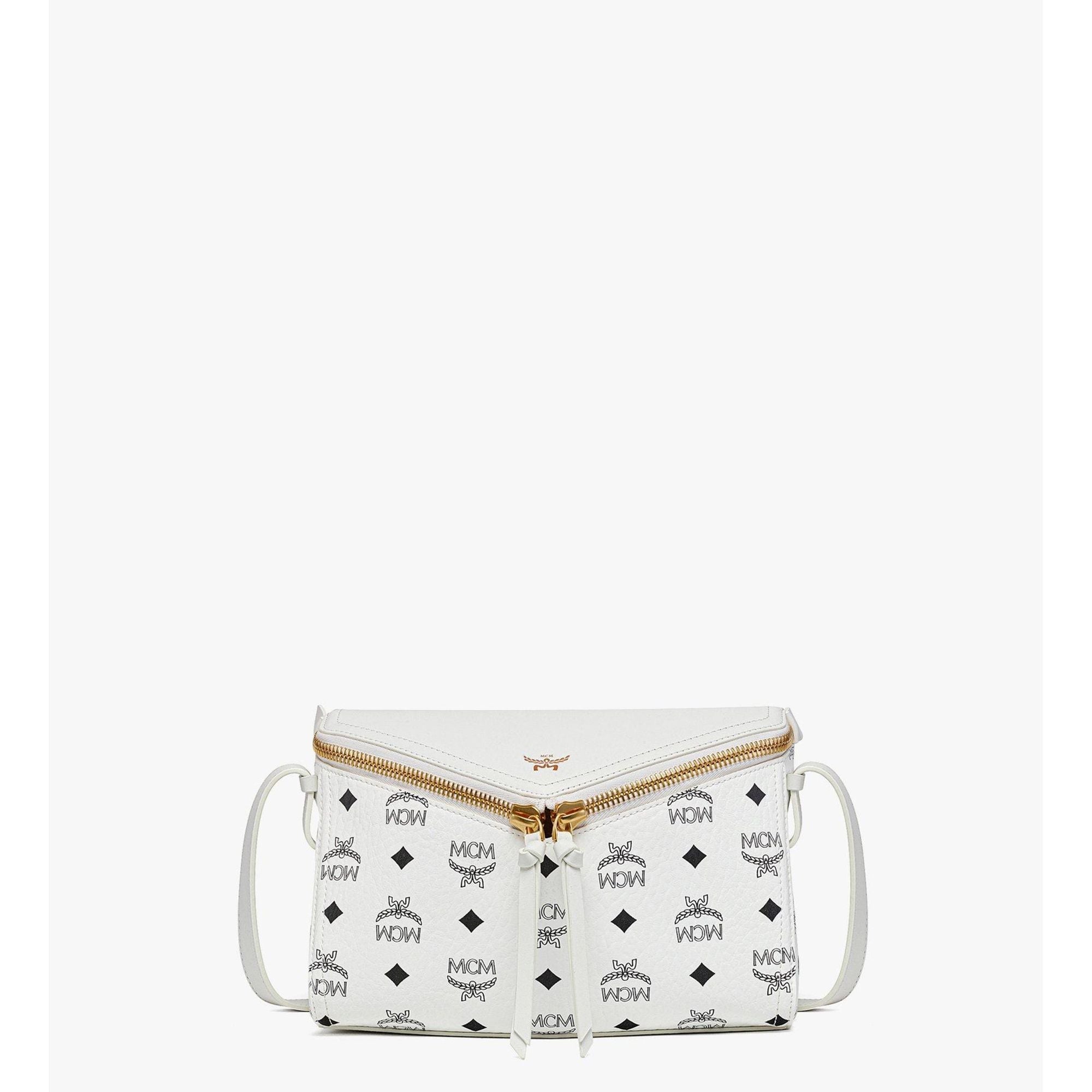 MCM Diamant 3d Shoulder Bag In Visetos Leather Mix
