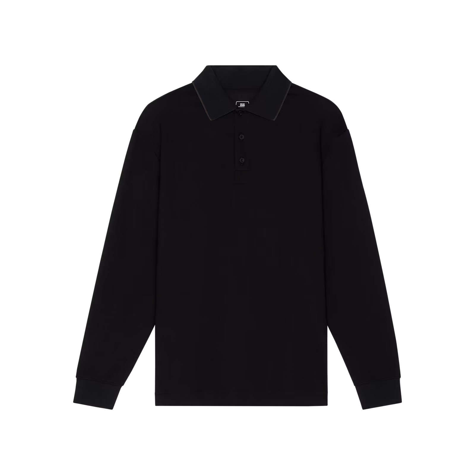 On Courtside Long-T Polo Black | Eclipse