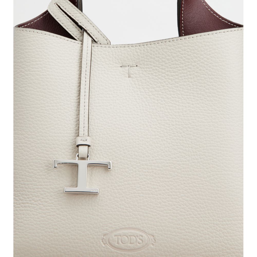 Tods Bag In Leather Mini Grey