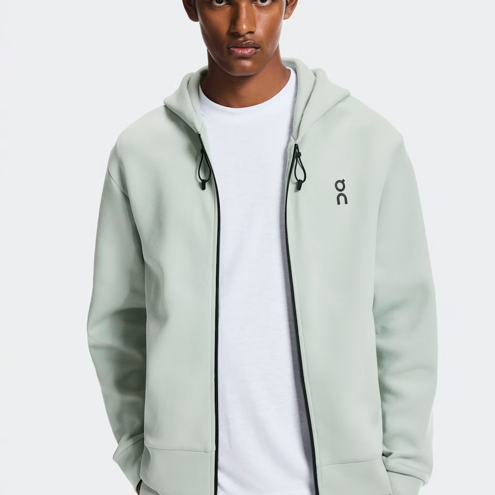 On Focus Tech Zip Hoodie Mineral