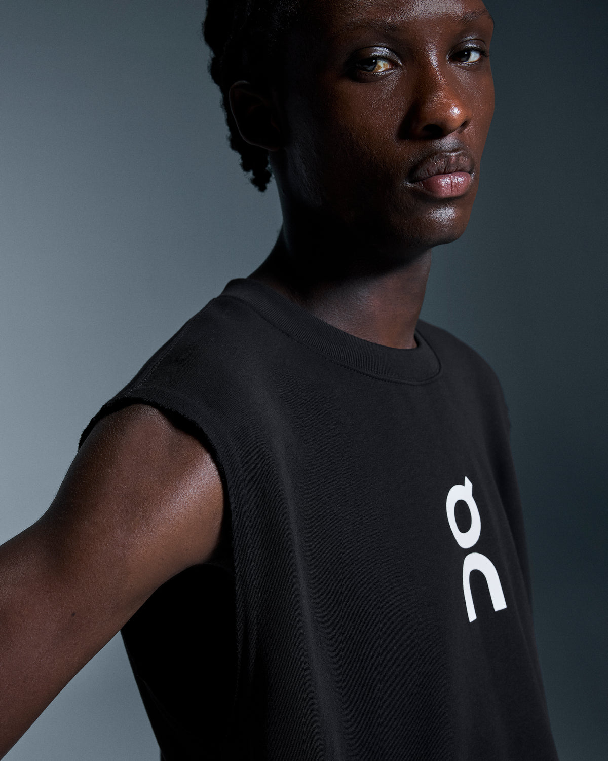 On Club Crew Crop Black