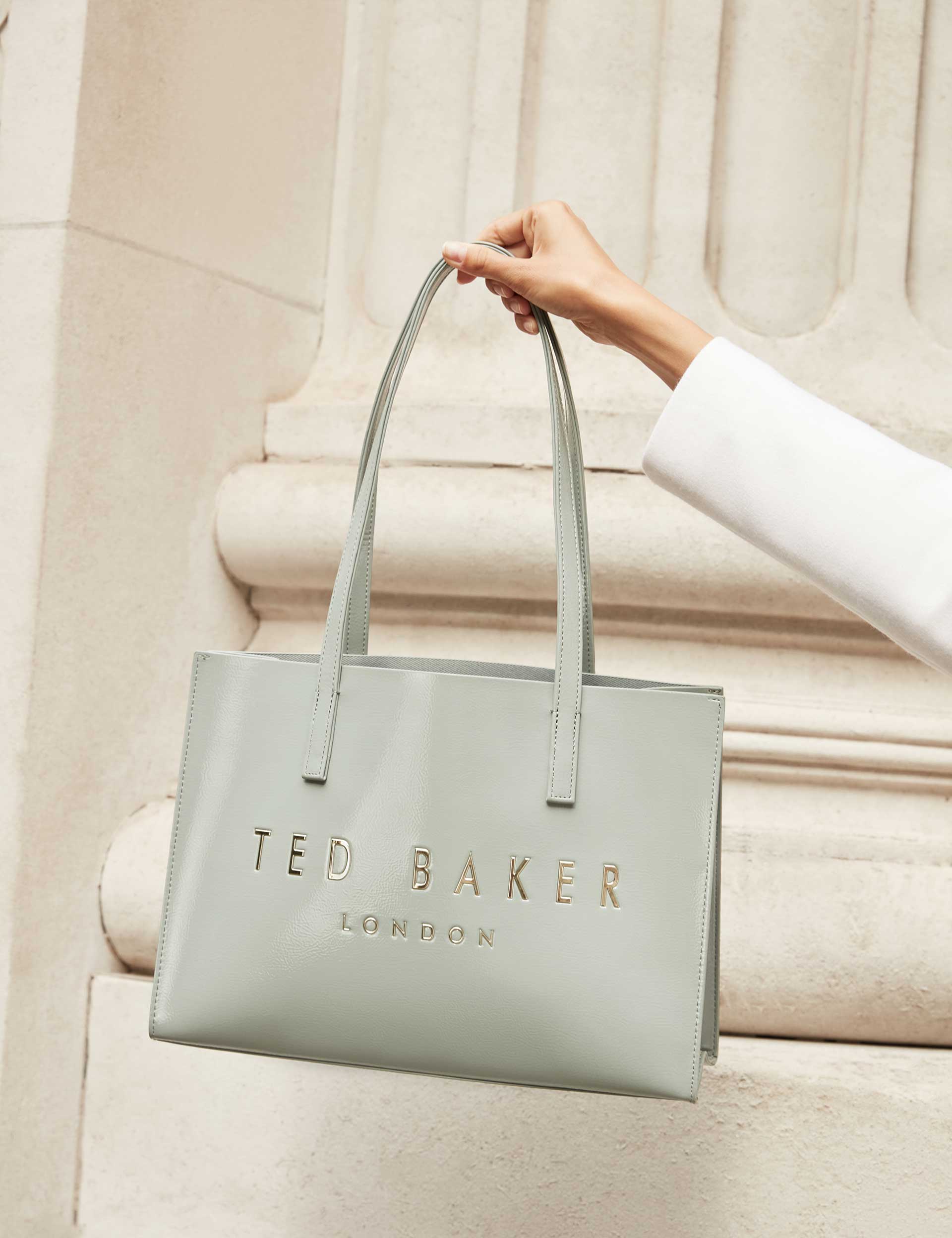 Ted Baker Crinell Crinkled Pu Elongated Icon Tote Bag Women's