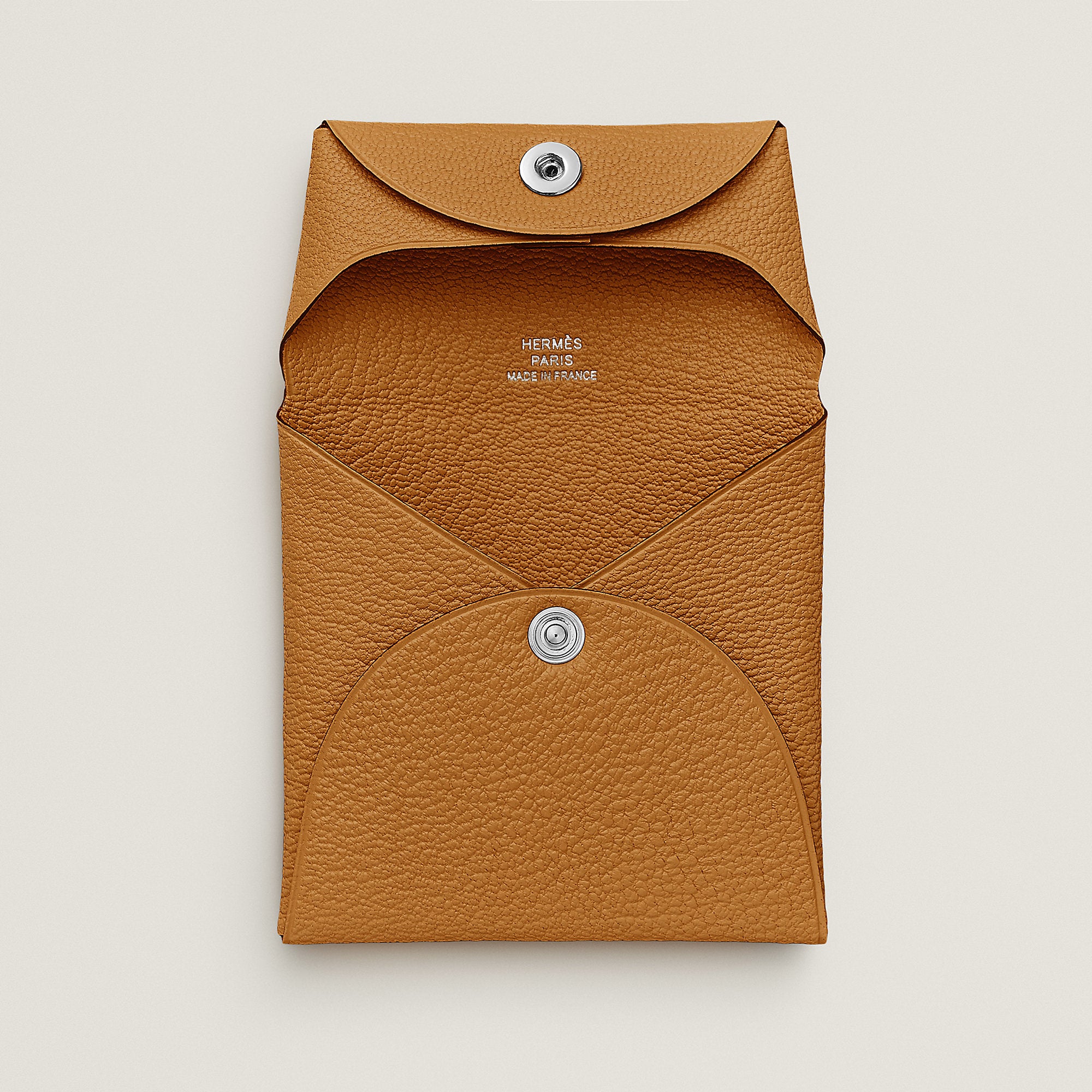 Hermes Bastia Change Purse Caramel