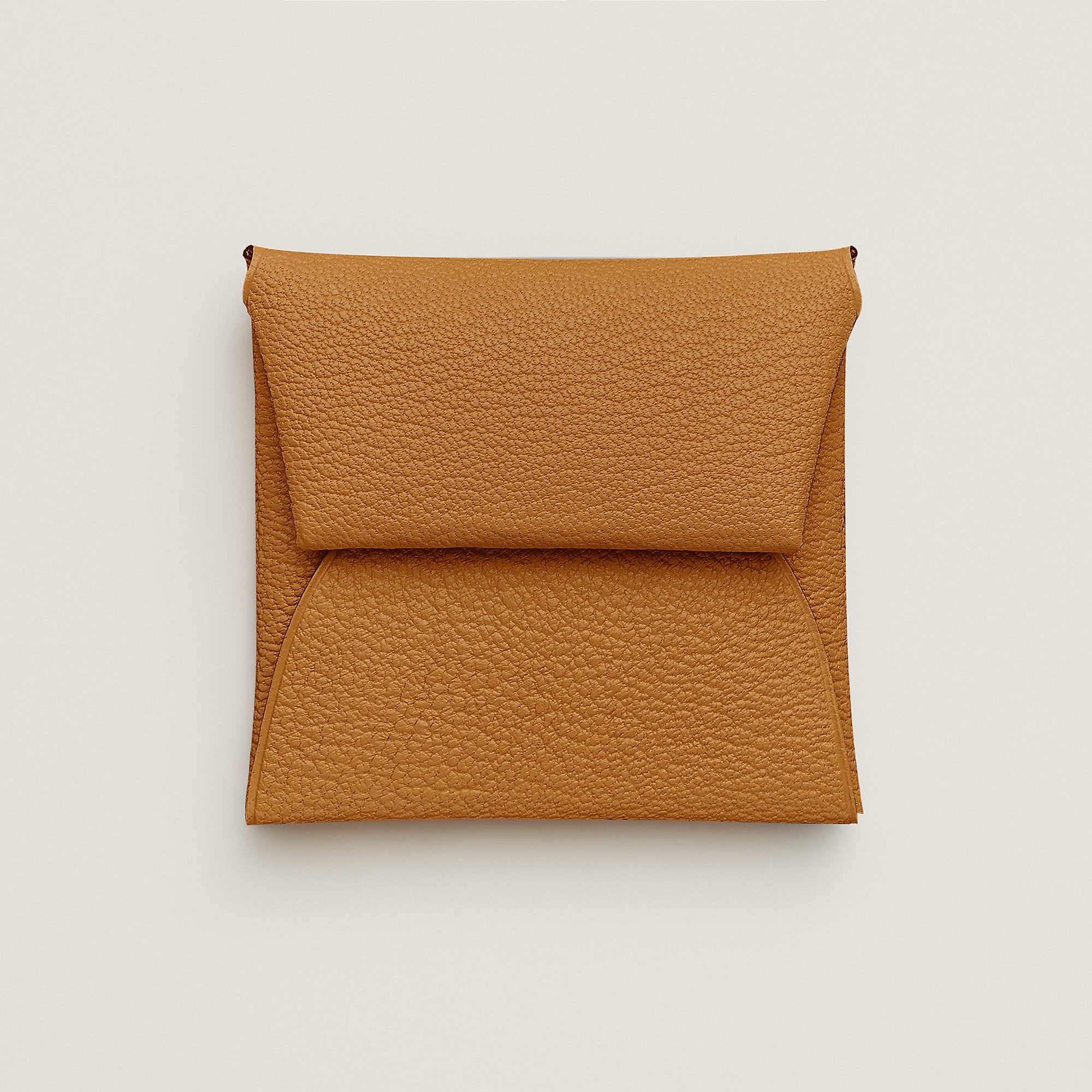 Hermes Bastia Change Purse Caramel