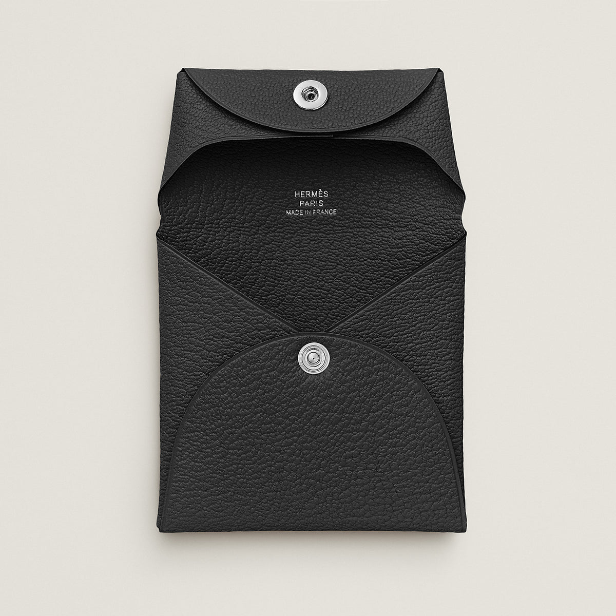 Hermes Bastia Change Purse Noir