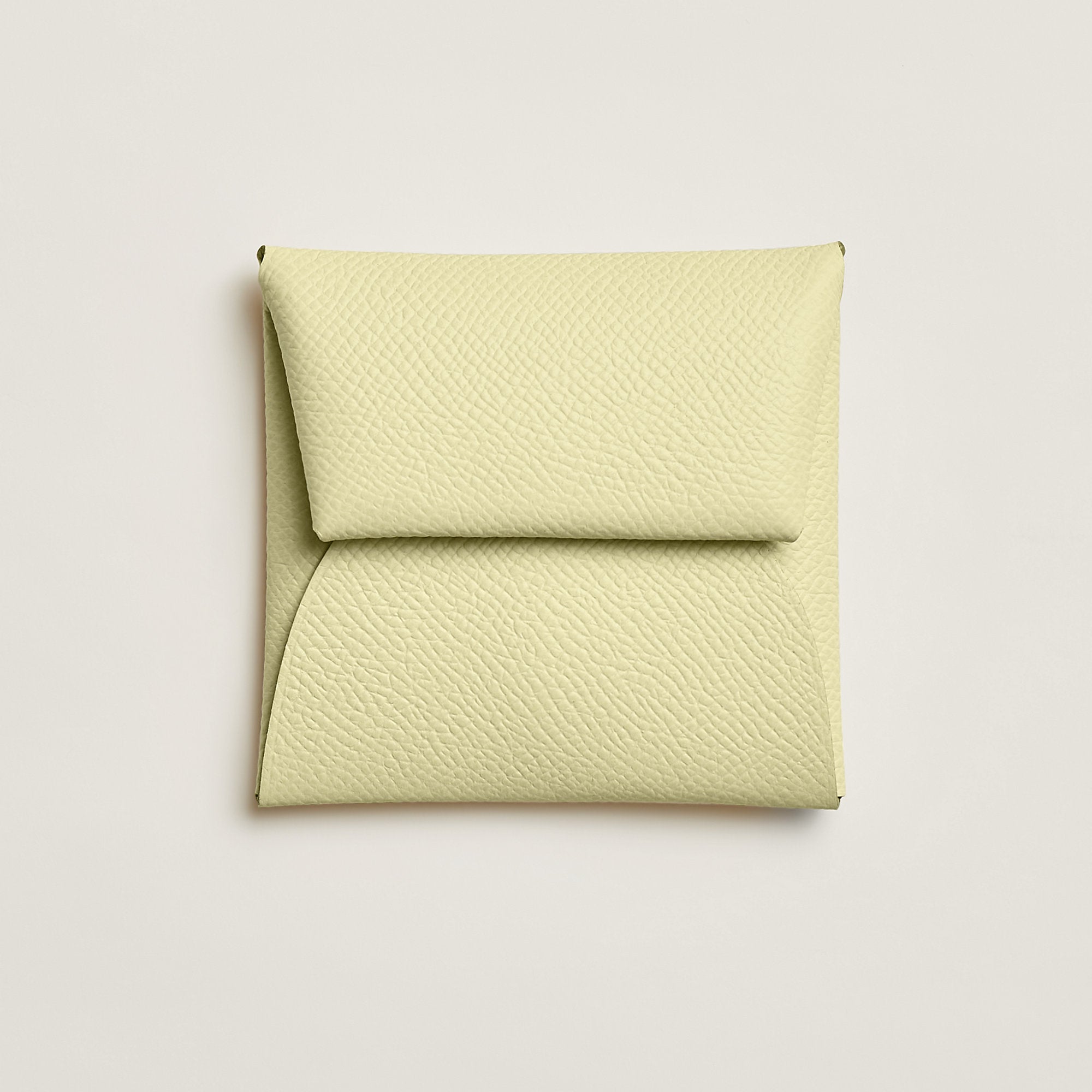 Hermes Bastia Change Purse Jaune Milton
